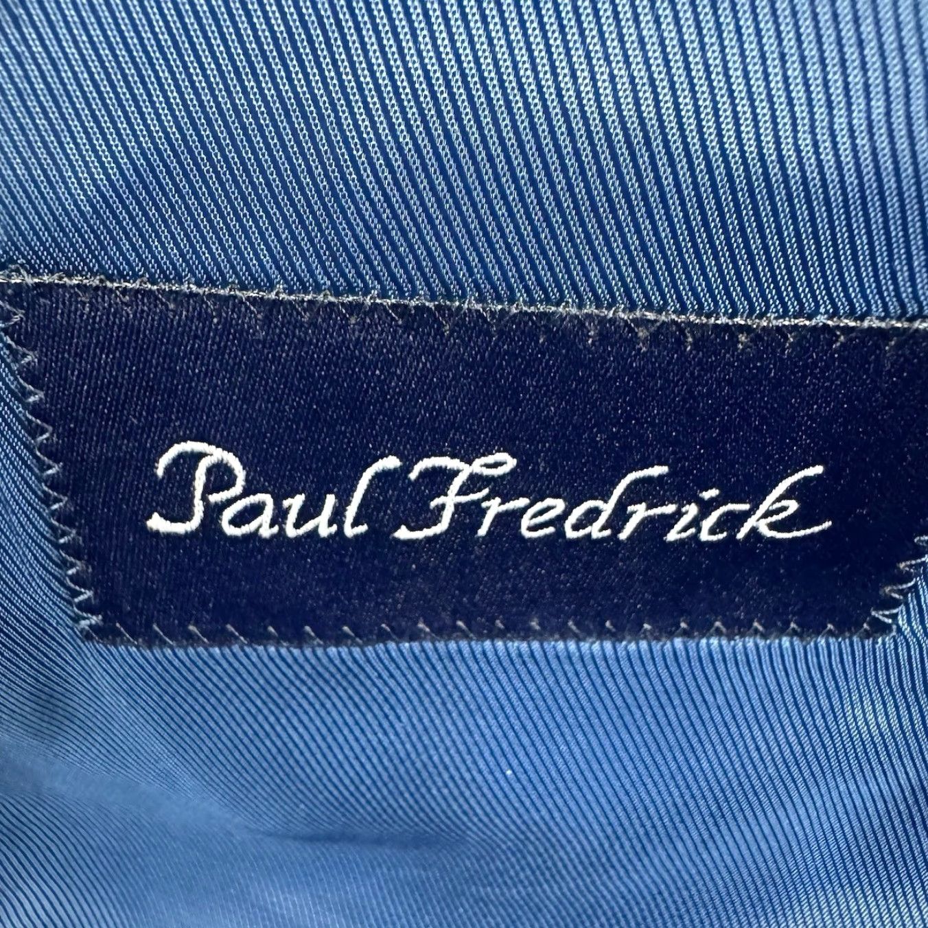 Doublet Paul Fredrick Mens Blazer Black 39S 100% Wool Double Breasted Six-Button Notch Lapel Jacket Short Ventless Regular Size Type Regular Mens Jacket Size 40R - 4 Thumbnail
