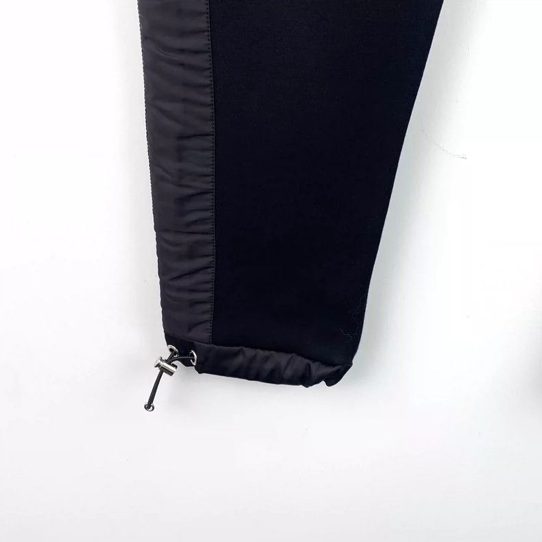 Prada Prada Black Cotton Drawstring Casual Pants -2505 Size US 26 / EU 42 - 4 Thumbnail