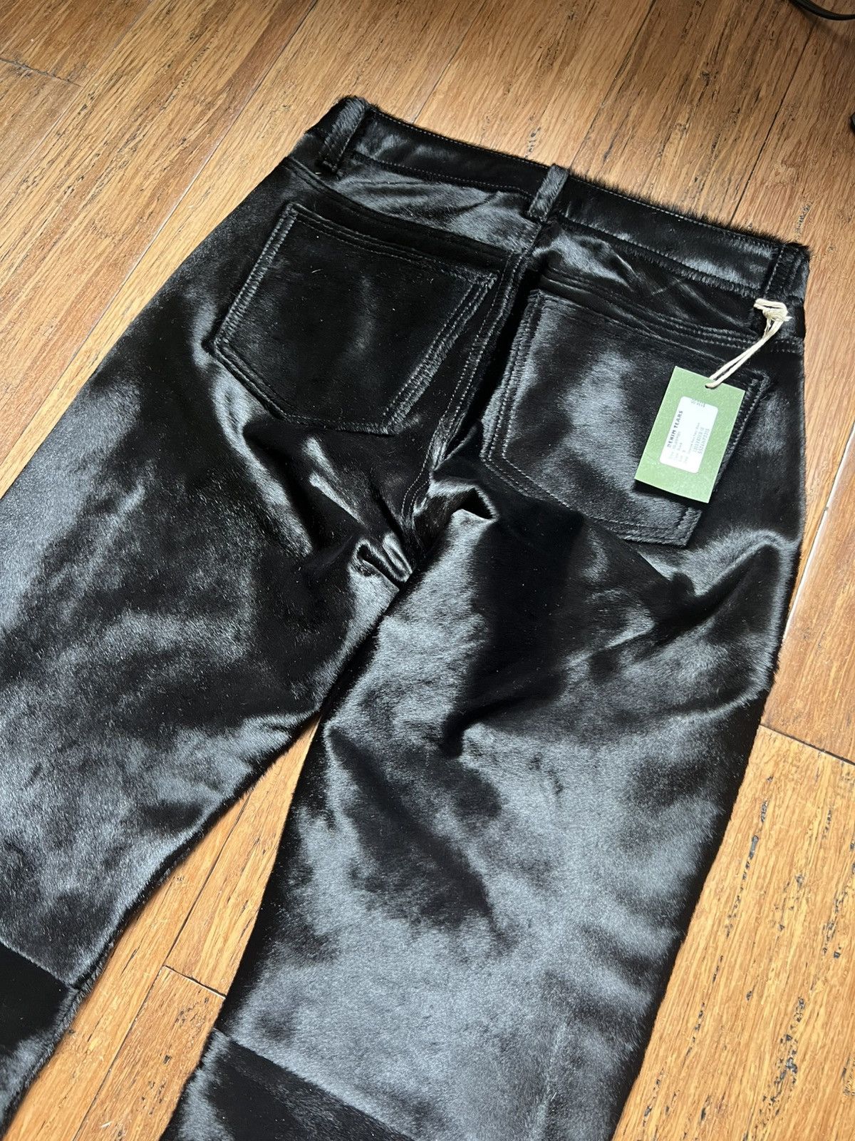 DENIM TEARS Cowhide Leather Black Pant Size US 30 / EU 46 - 7 Thumbnail
