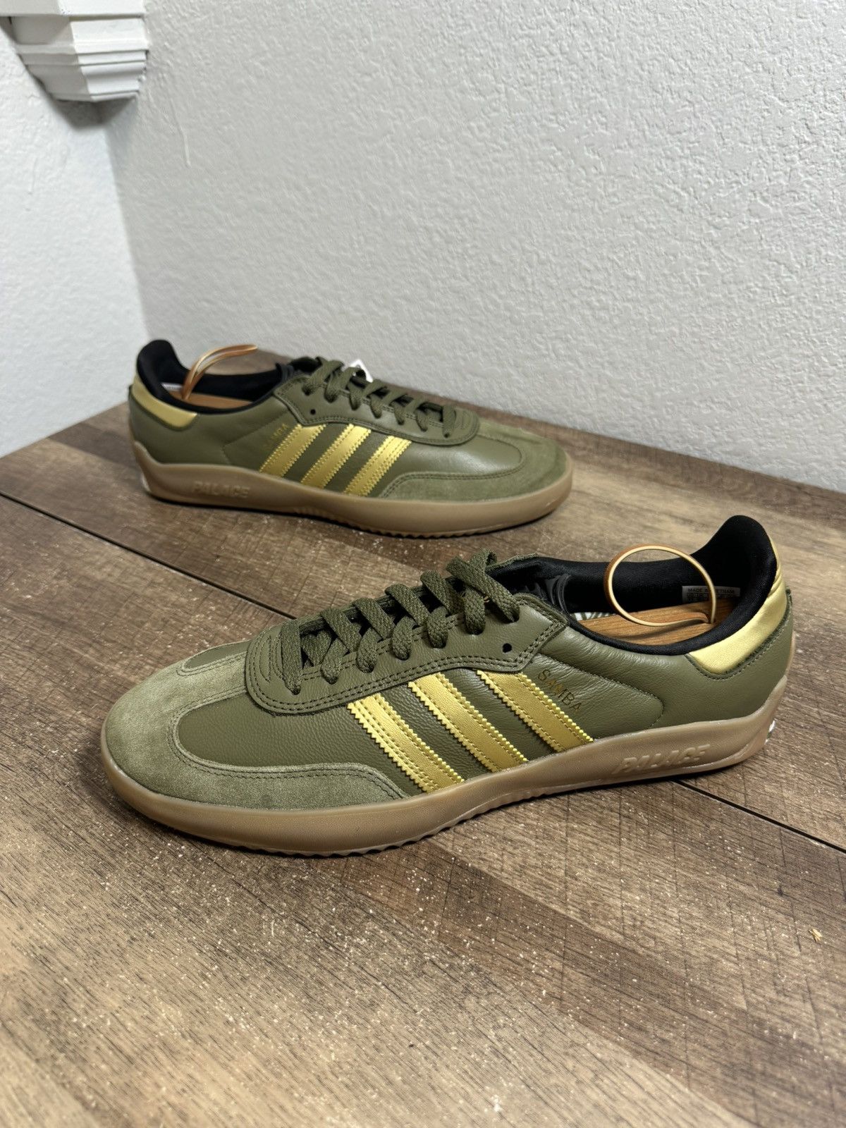 Adidas Adidas Palace X Puig Samba Size 11 Olive Gold Palace Samba Size US 11 / EU 44 - 2 Thumbnail