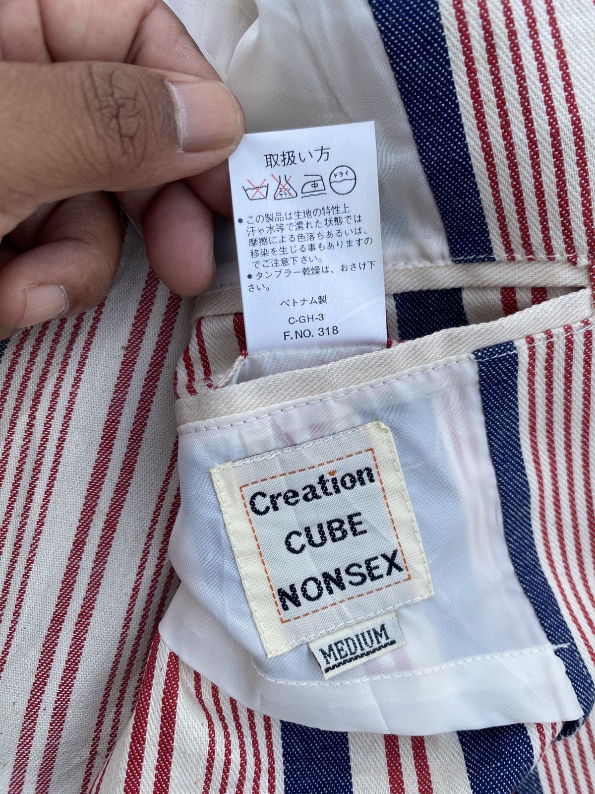 Japanese Brand Rare VINTAGE Creation Cube Red Blue Jacket Size US M / EU 48-50 / 2 - 9 Thumbnail