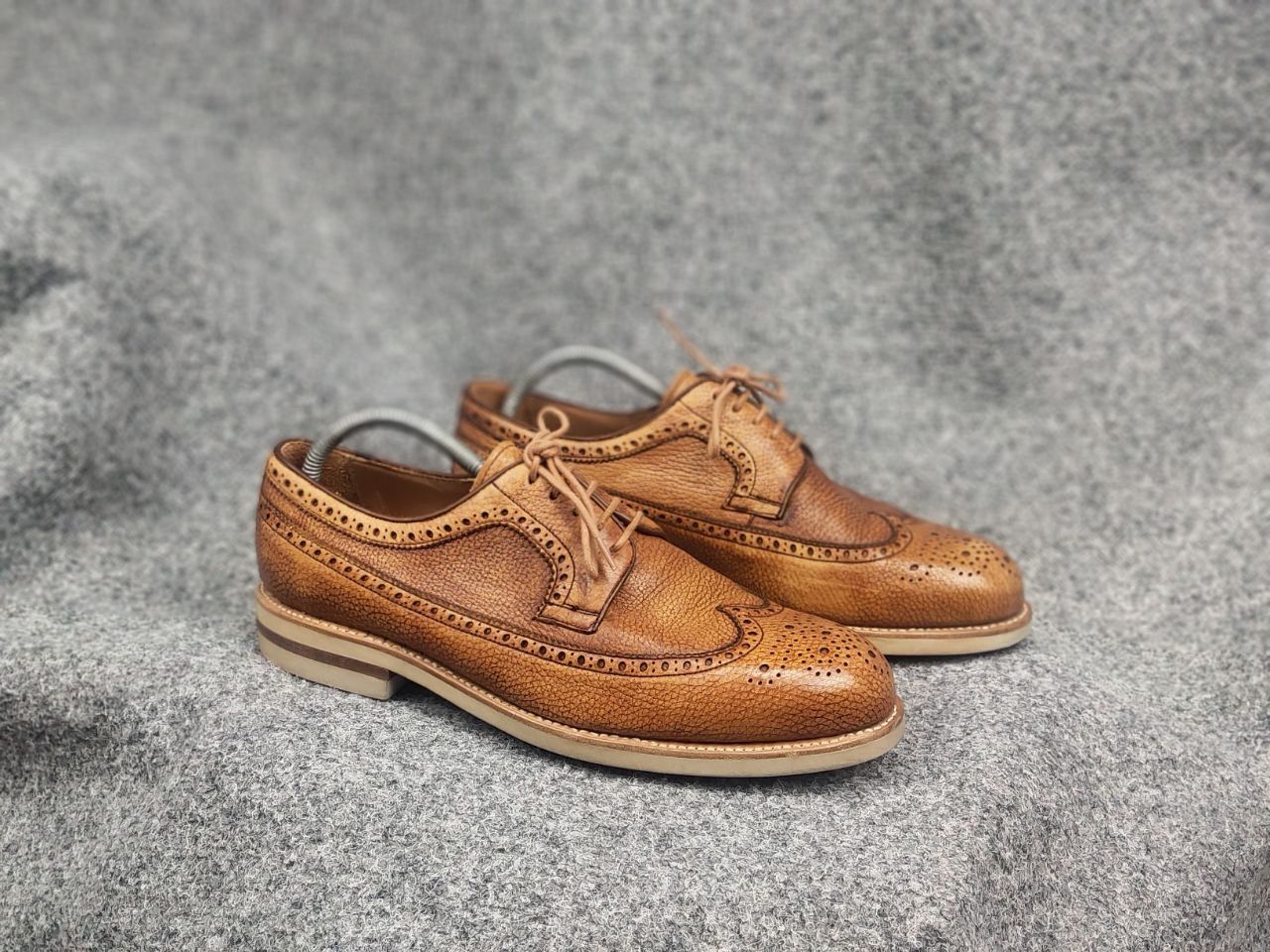 Berwick 1707 Berwick 1707 grainy leather Lace Up Brogue shoes Spain Made Size US 10.5 / EU 43-44 - 4 Thumbnail