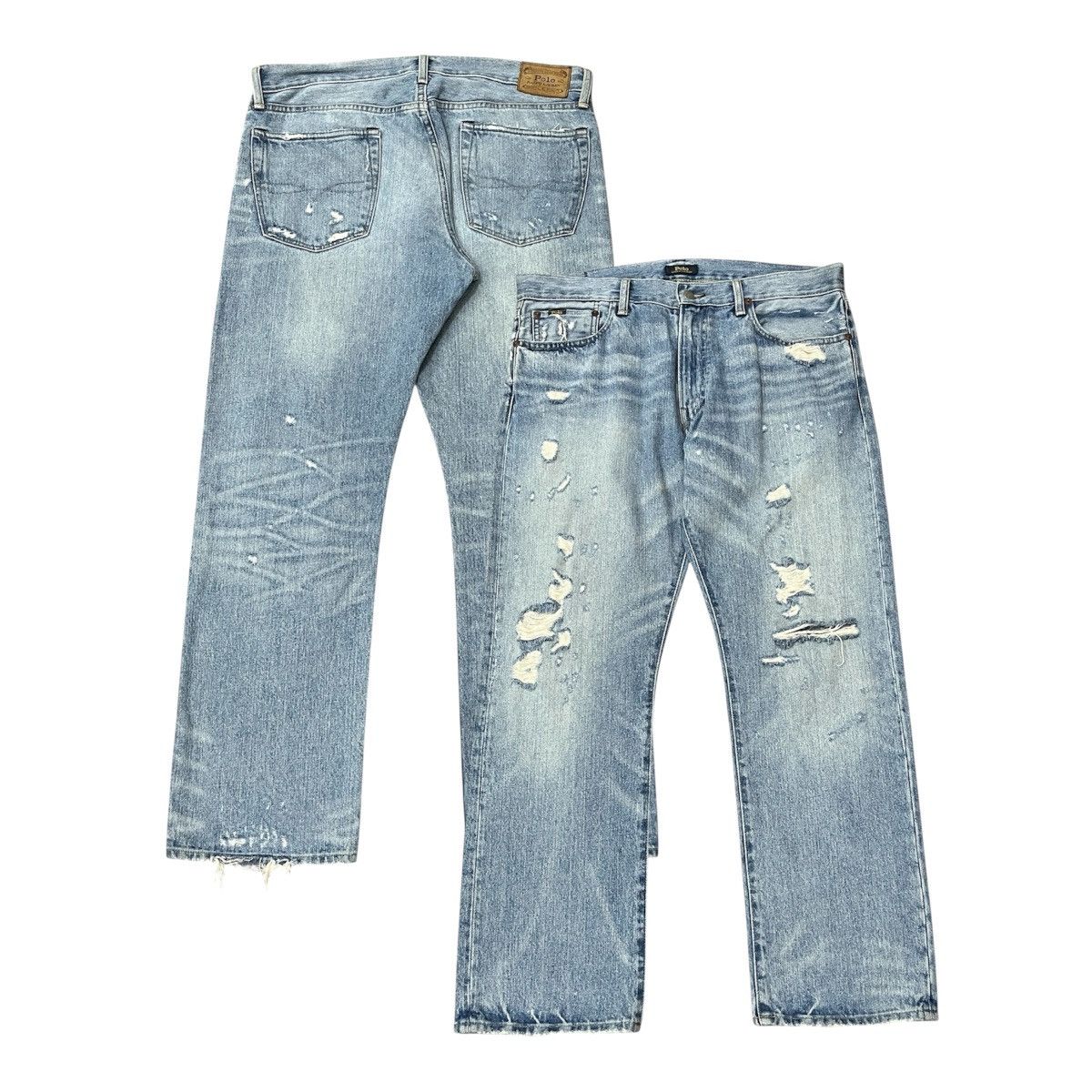 Polo Ralph Lauren Polo Ralph Lauren Distressed Denim Blue Sky ifsix Lgb Style Size US 36 / EU 52 - 1 Thumbnail