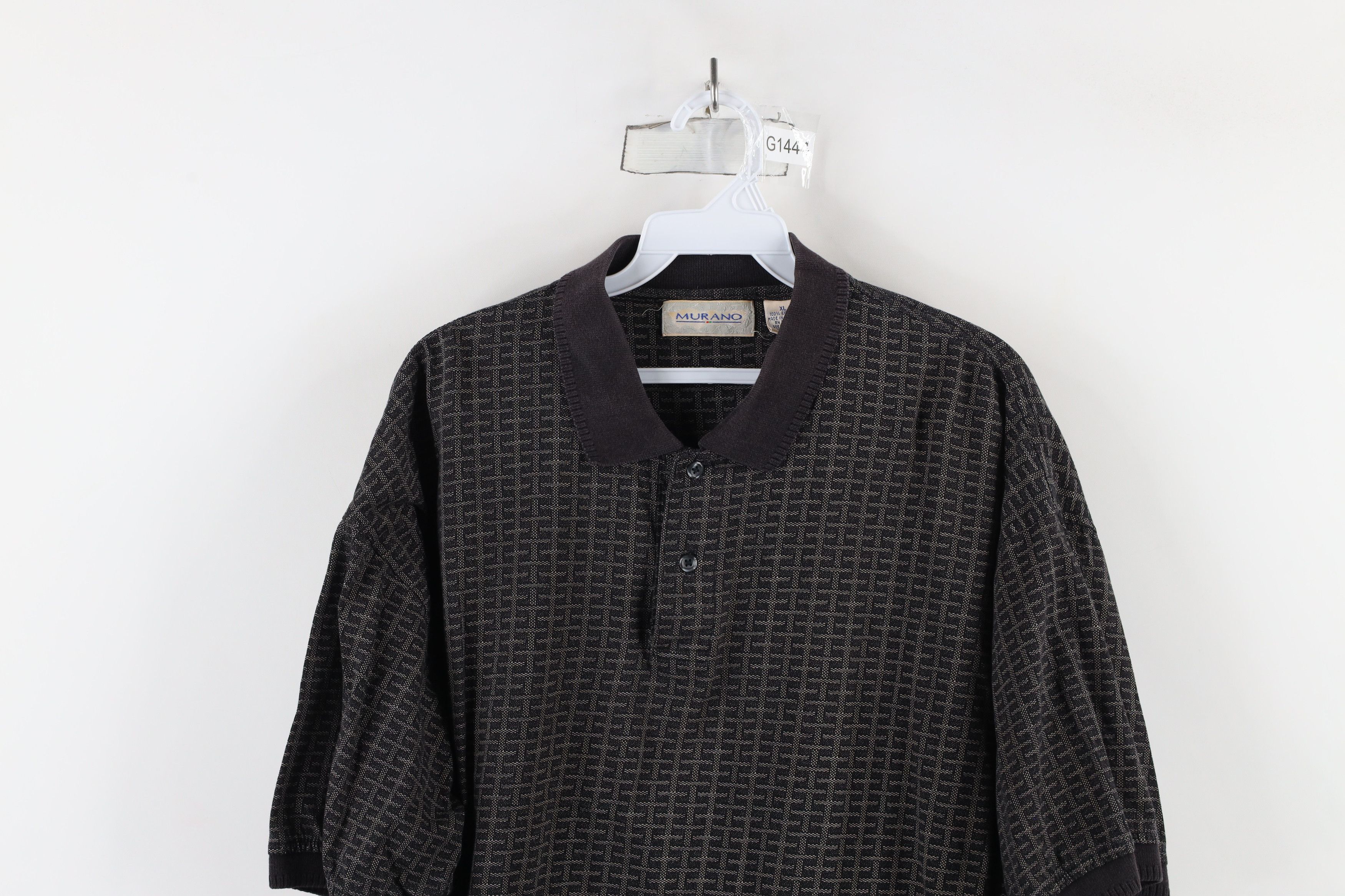 Vintage Vintage 90s Streetwear Geometric Collared Golf Polo Shirt Size US XL / EU 56 / 4 - 2 Thumbnail