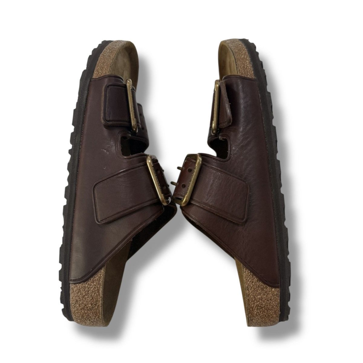 Birkenstock Arizona Bold Gap Roast Leather Regular Width Size US 9.5 / EU 42-43 - 5 Thumbnail