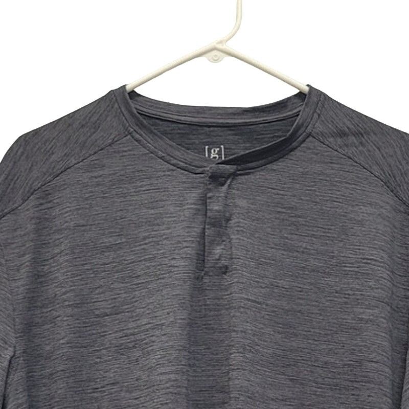 George George Mens 2XL Polyester Heathered Athletic Henley Shirt Size US XXL / EU 58 / 5 - 2 Thumbnail