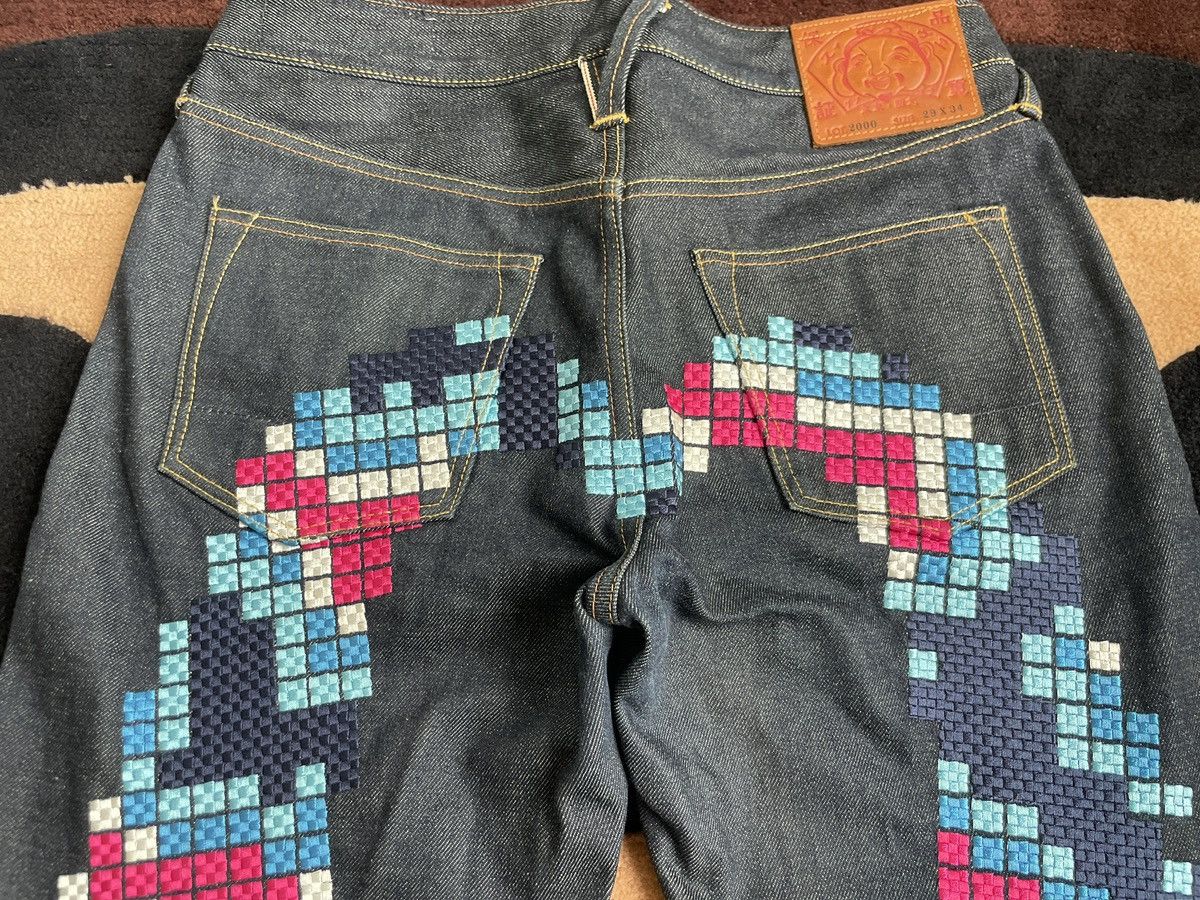 Evisu evisu embroidery daicock style jeans size：29x34 Size US 29 - 7 Thumbnail
