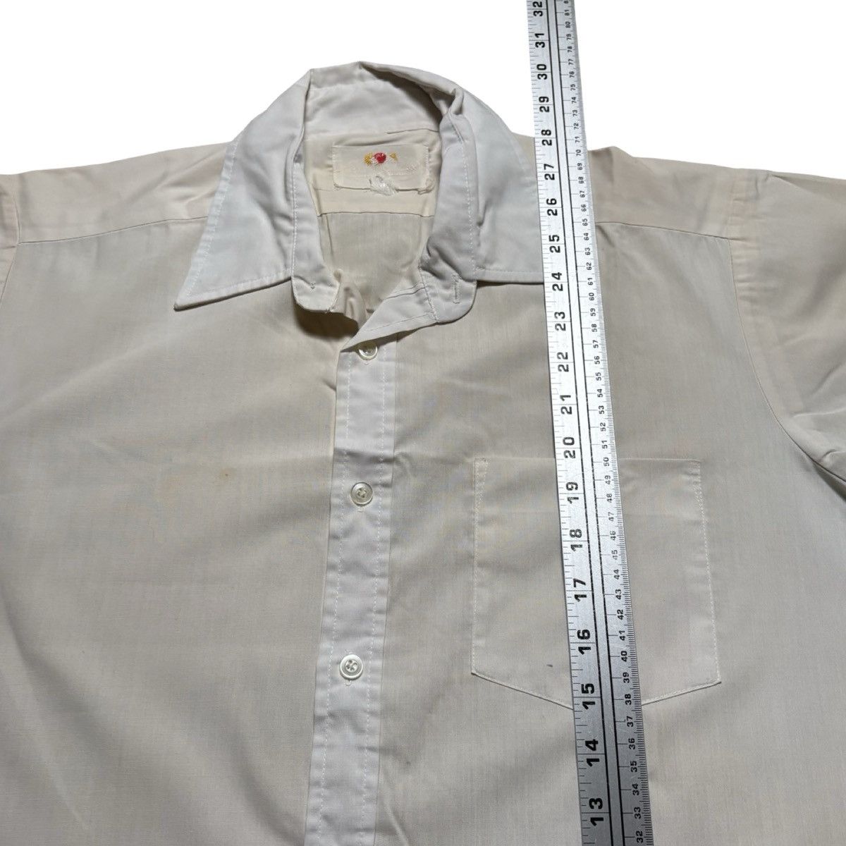 Fruit Of The Loom Vintage 50s 60s Fruit Loom Collared Dress Button Shirt L Size US L / EU 52-54 / 3 - 5 Thumbnail