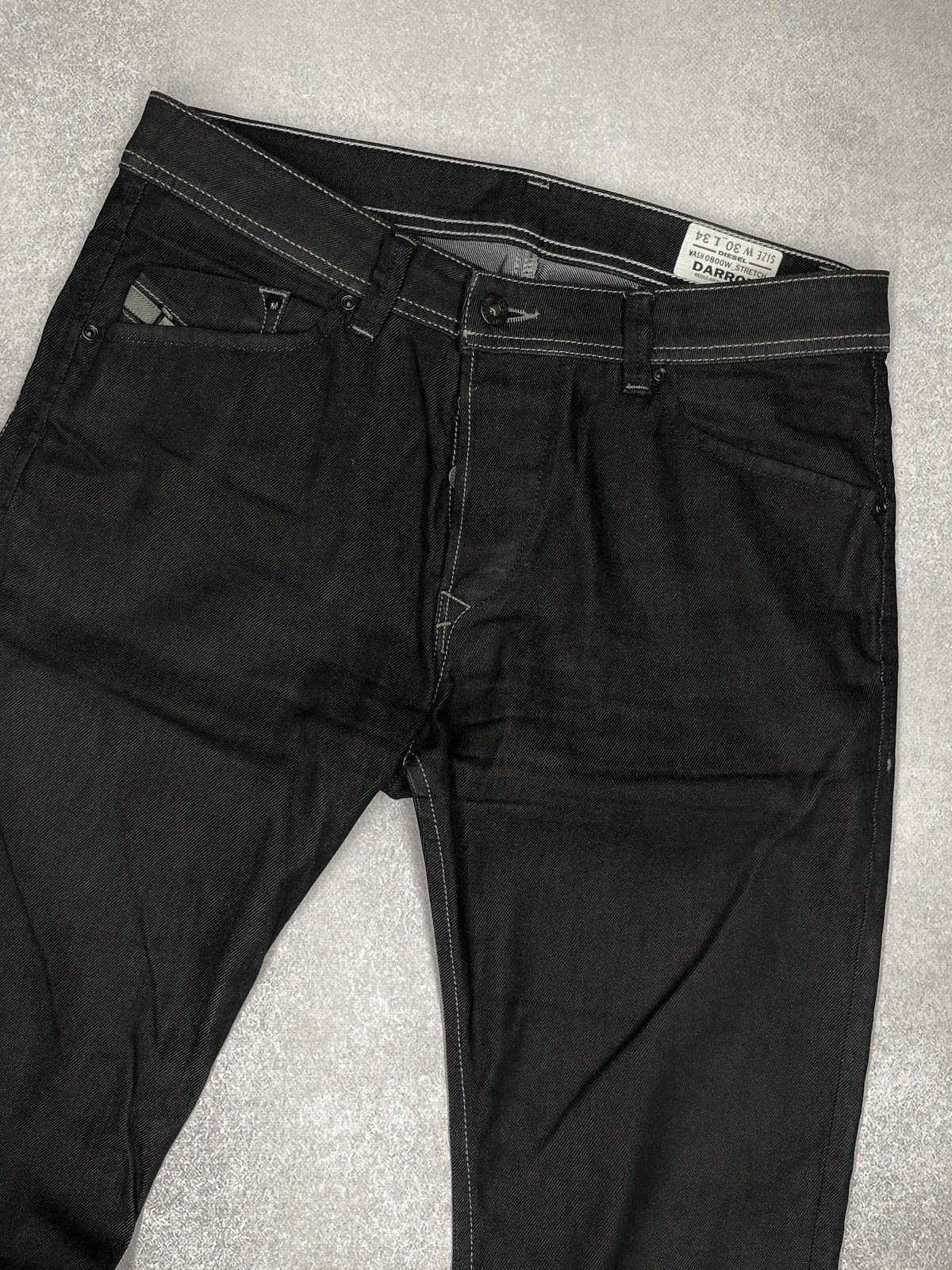 Diesel Mens Diesel Darron Denim Jeans Black Y2K 30x34 Size US 30 / EU 46 - 7 Thumbnail