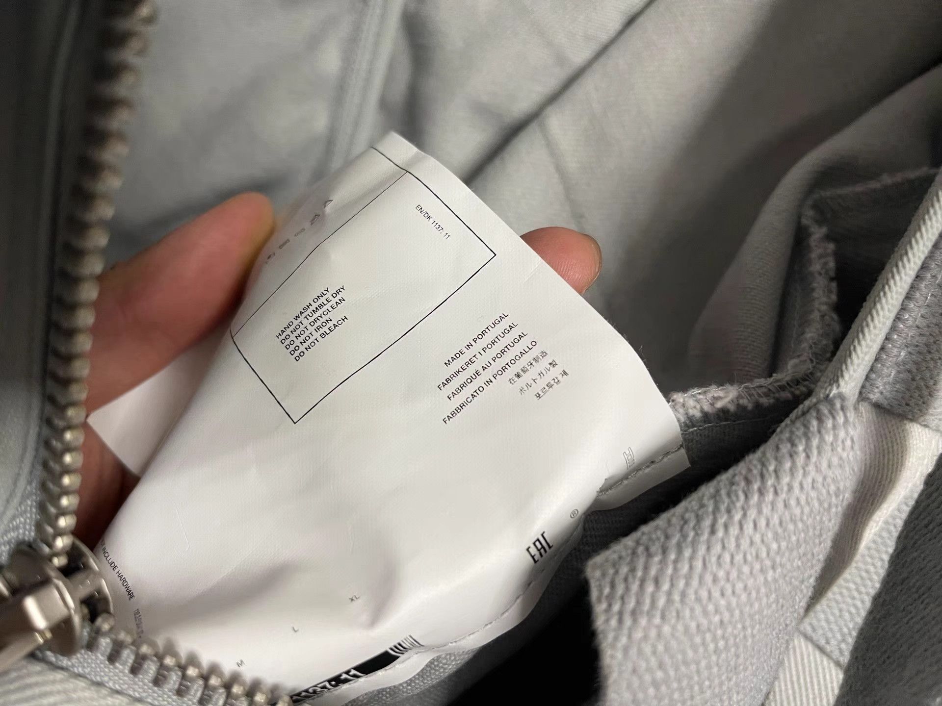 Heliot Emil Gray Utility Jacket with Straps and Pockets, Size L Size US L / EU 52-54 / 3 - 5 Thumbnail