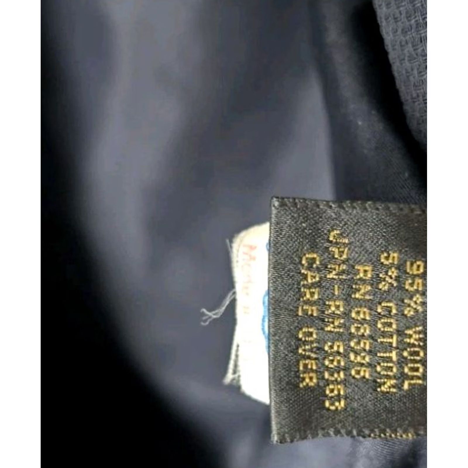 Donna Karan VINTAGE Donna Karan New York Blazer Navy Wool Windowpane Union ILGWU 80s 90s Longline Double Breasted Women’s Size 12 Size XL / US 12-14 / IT 48-50 - 4 Thumbnail