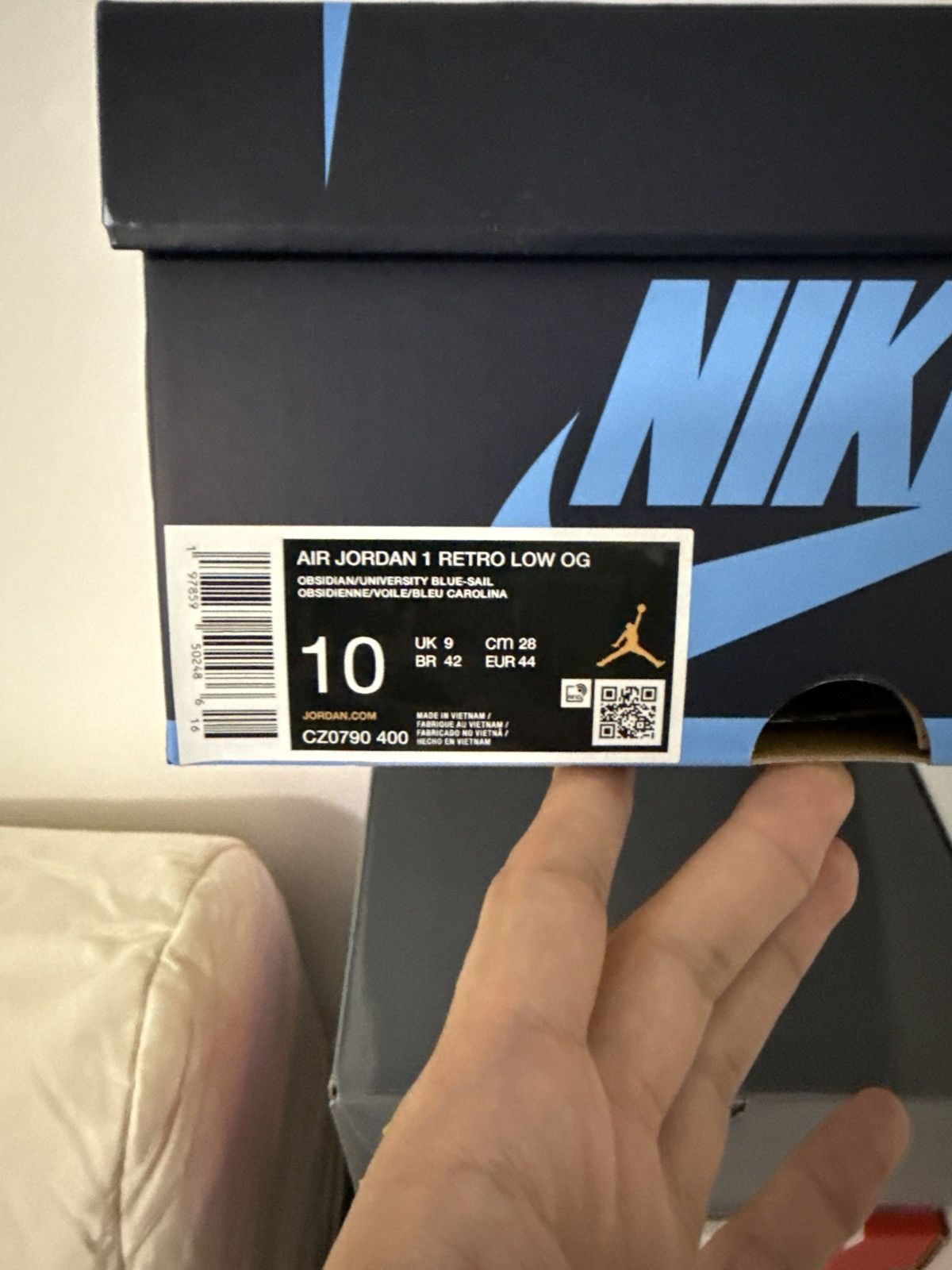 Jordan Brand Jordan 1 Low OG Obsidian UNC Size US 10 / EU 43 - 10 Thumbnail