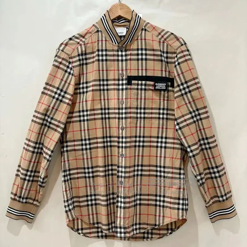 Burberry Burberry Khaki Cotton Long Sleeve Shirt. Size US XS / EU 42 / 0 - 1 Thumbnail