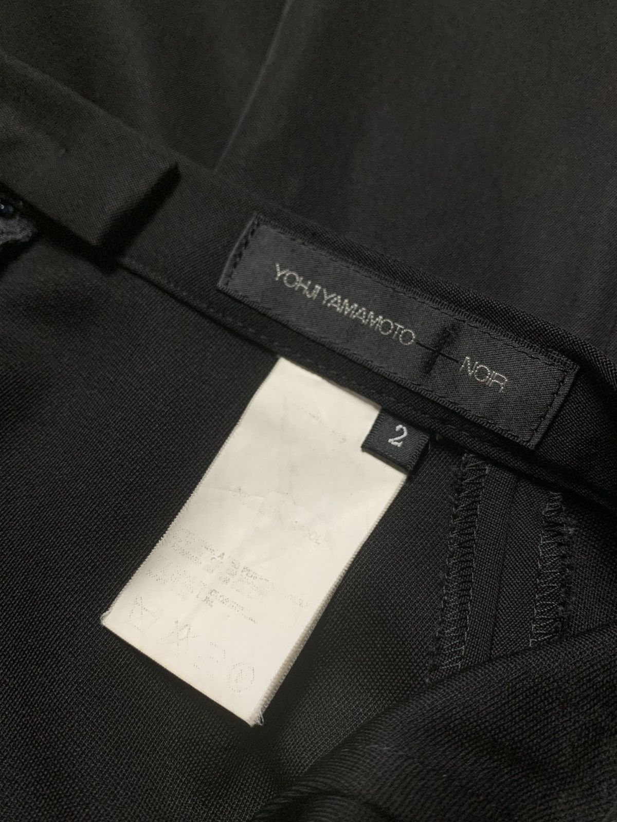 Yohji Yamamoto Iconic Yohji Yamamoto + Noir Black Wool Skirt Single Pleated Size 24" / US 00 / IT 34 - 6 Thumbnail