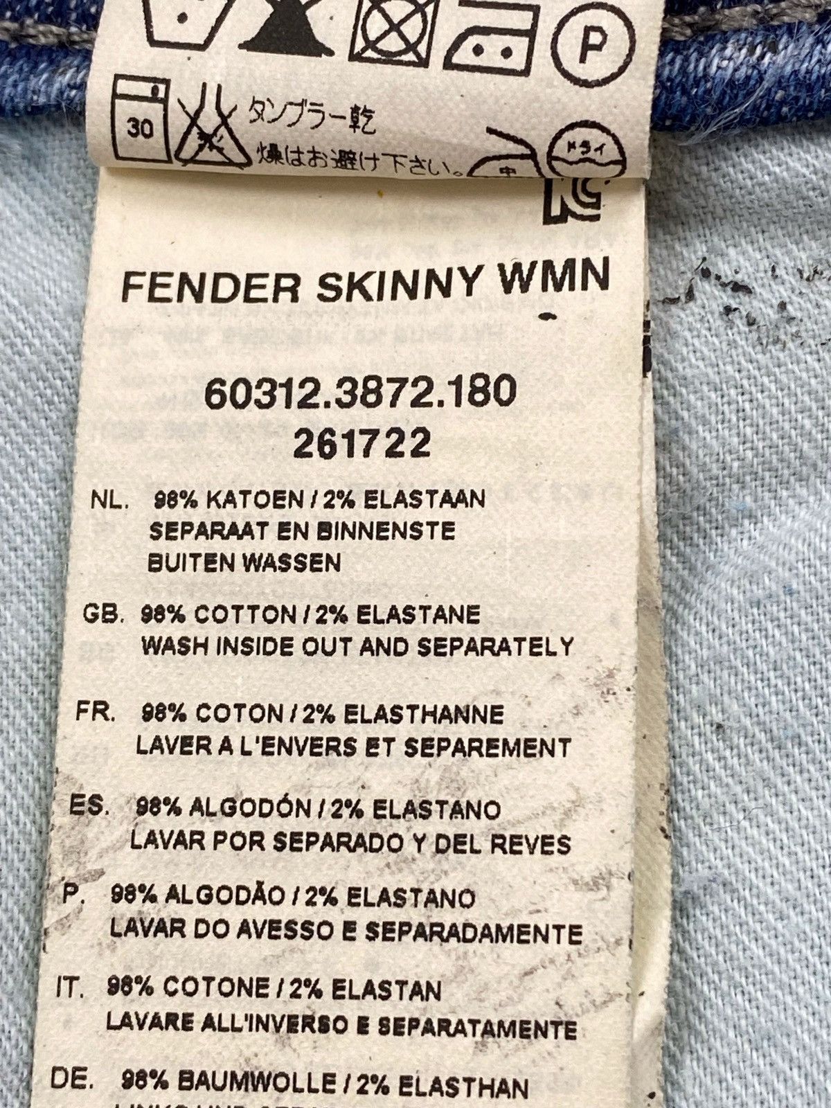 G-Star G-Star Raw Fender Skinny Low Rise Waxed Denim 30X32 Size 30" / US 8 / IT 44 - 14 Thumbnail