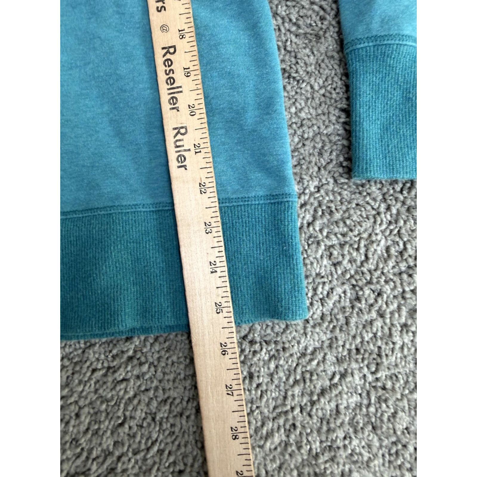Vintage L.L.Bean Hoodie Womens M Blue Cowl Neck Kangaroo Pocket Pullover Stretch Shirt Size M / US 6-8 / IT 42-44 - 6 Thumbnail