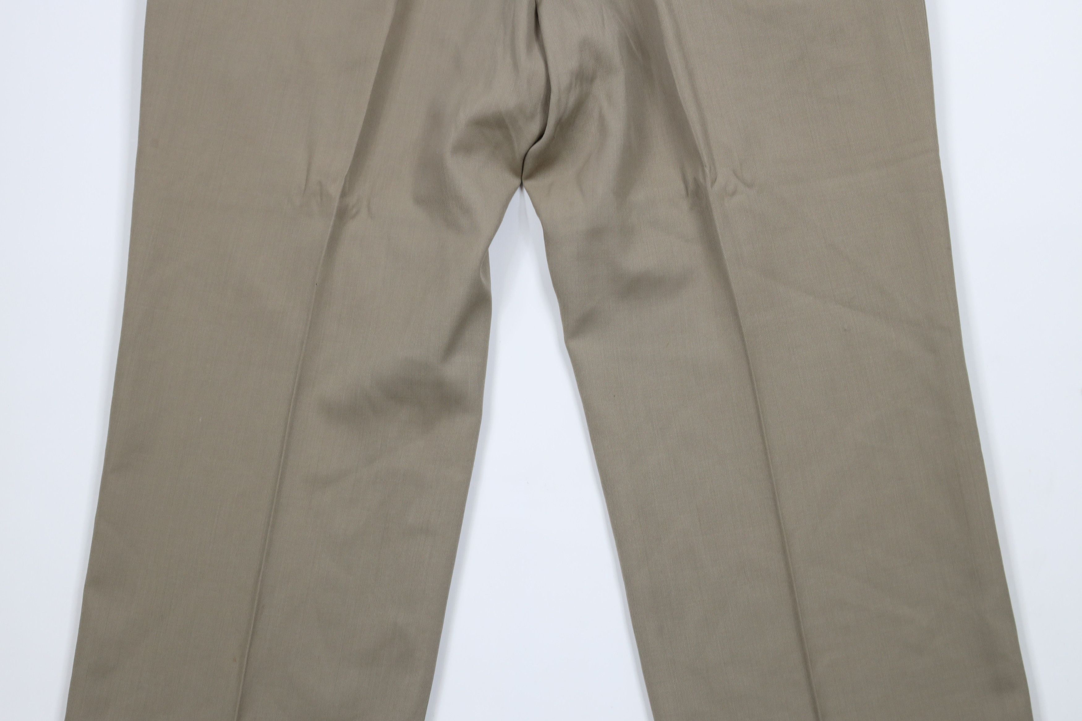 Vintage Vintage 70s Streetwear Wool Bell Bottoms Chino Pants Beige Size US 36 / EU 52 - 13 Thumbnail