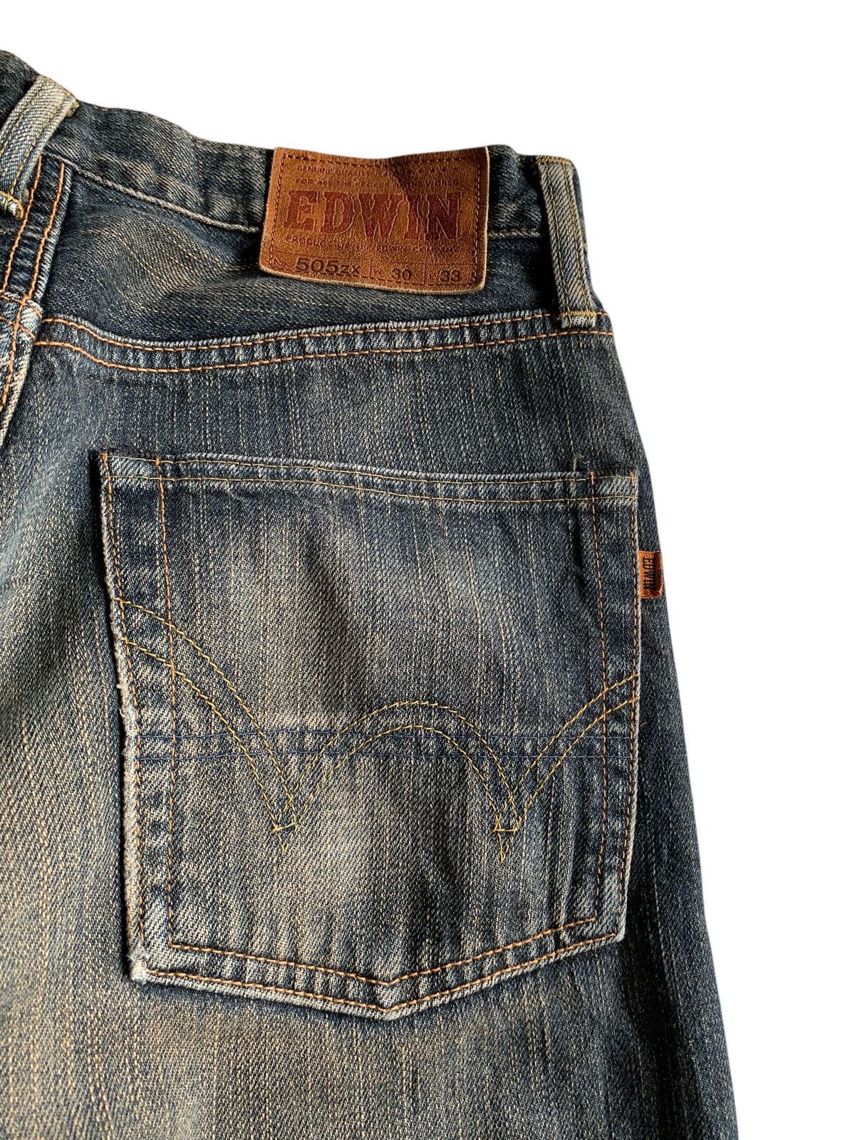 Japanese Brand × Kapital × Vintage VINTAGE EDWIN 505ZX SELVEDGE FADED&RUSTY DISTRESSED DENIM Size US 30 / EU 46 - 13 Thumbnail