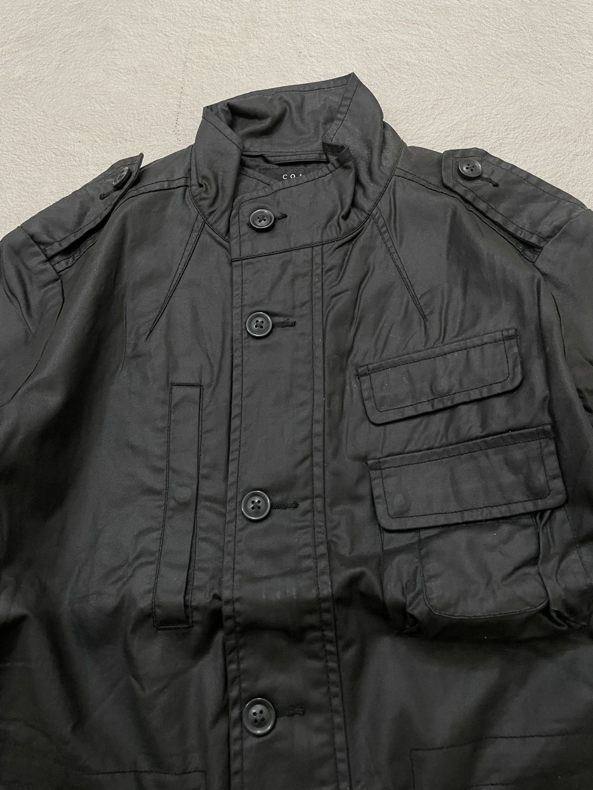 14th Addiction 00s Japan Black Multi Cargo Jacket Tech Biker vkei LGB If6wa Size US L / EU 52-54 / 3 - 3 Thumbnail