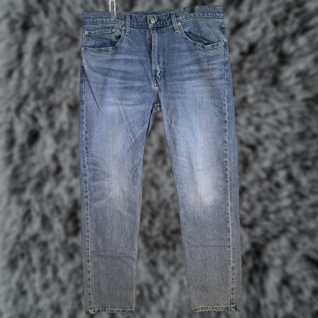 Levi's Levi's 502 Jeans Mens 36x34 Blue Whiskered Taper Regular Stretch Denim Pants Modern Size US 36 / EU 52 - 1 Thumbnail