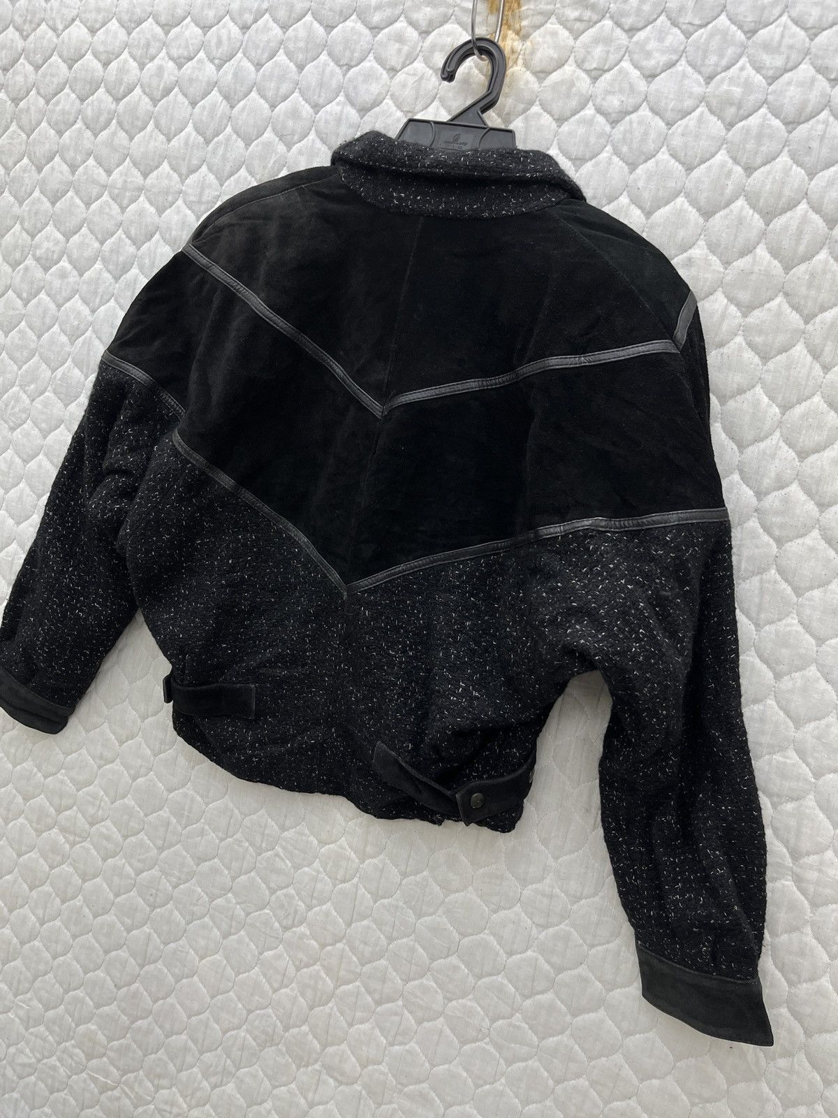 Hypebeast 💥💥💥STEALS DAVID BENJAMIN LEATHER WOOL BATWING JACKET Size S / US 4 / IT 40 - 10 Thumbnail