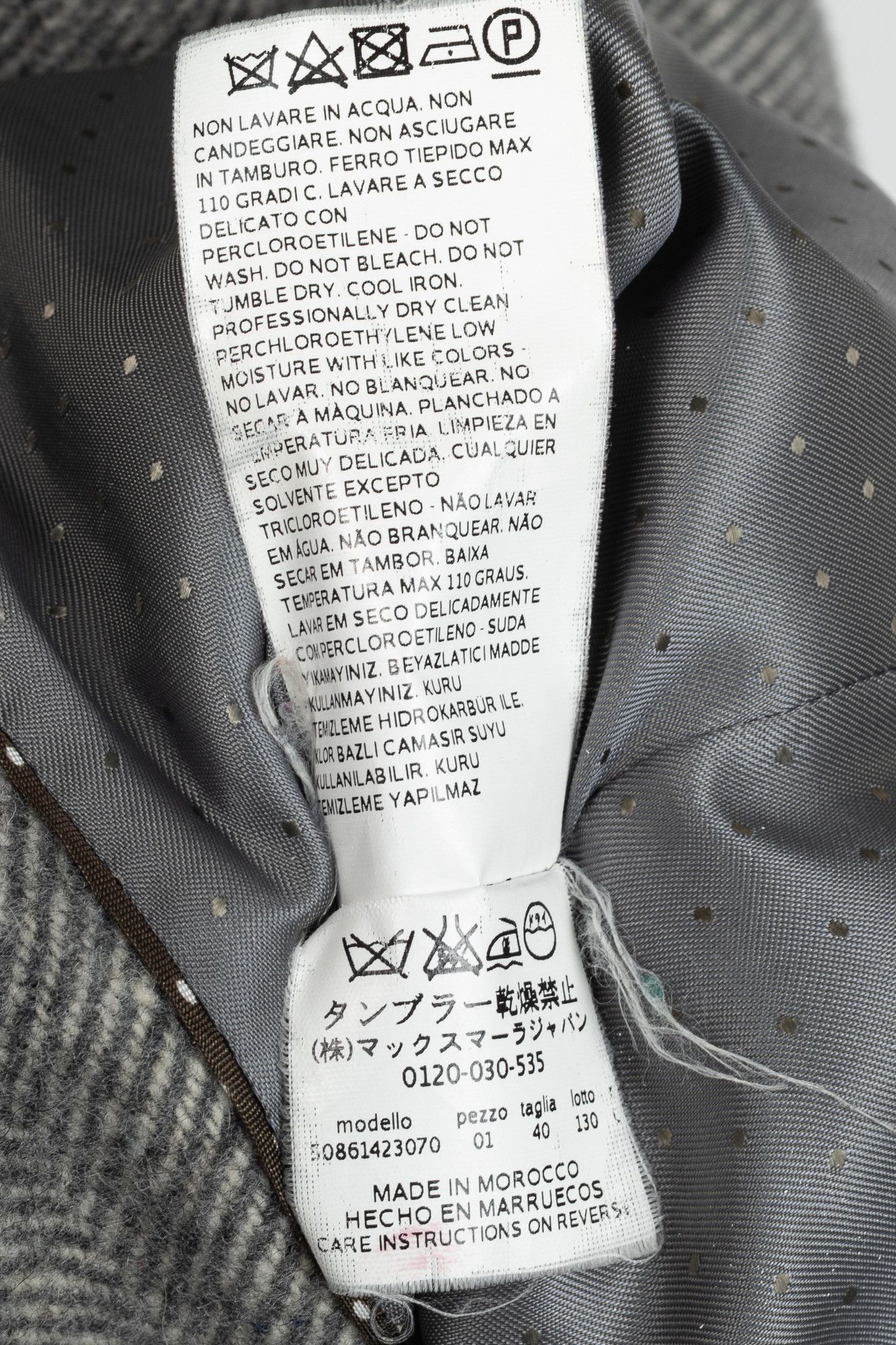 Weekend Max Mara Weekend Max Mara Grey Wool Herringbone Coat Size M / US 6-8 / IT 42-44 - 11 Thumbnail