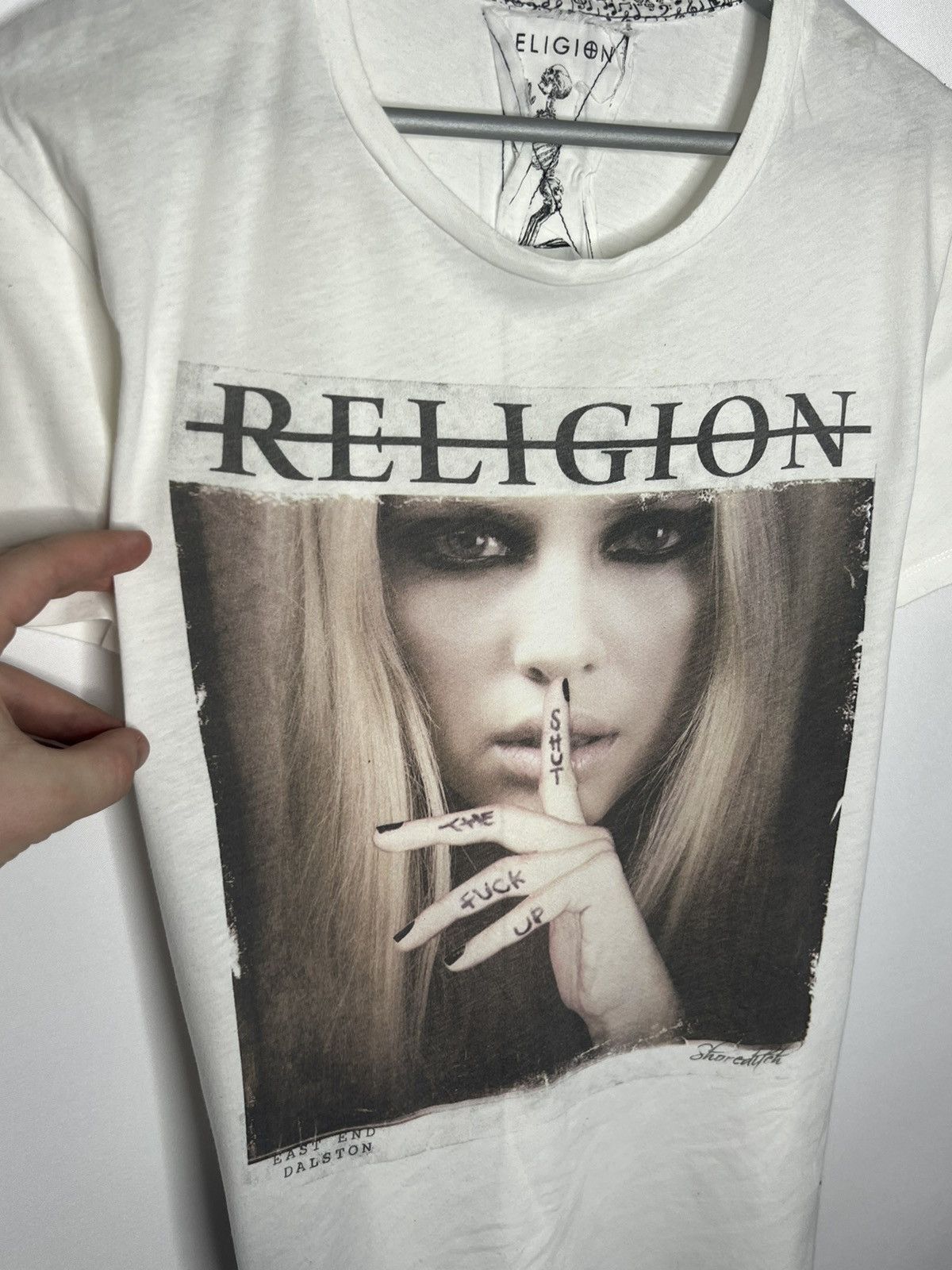 Other ☠️Religion Shut The Fuck UP Sexy Girl T-Shirt Tee Y2K Hype☠️ Size US L / EU 52-54 / 3 - 3 Thumbnail