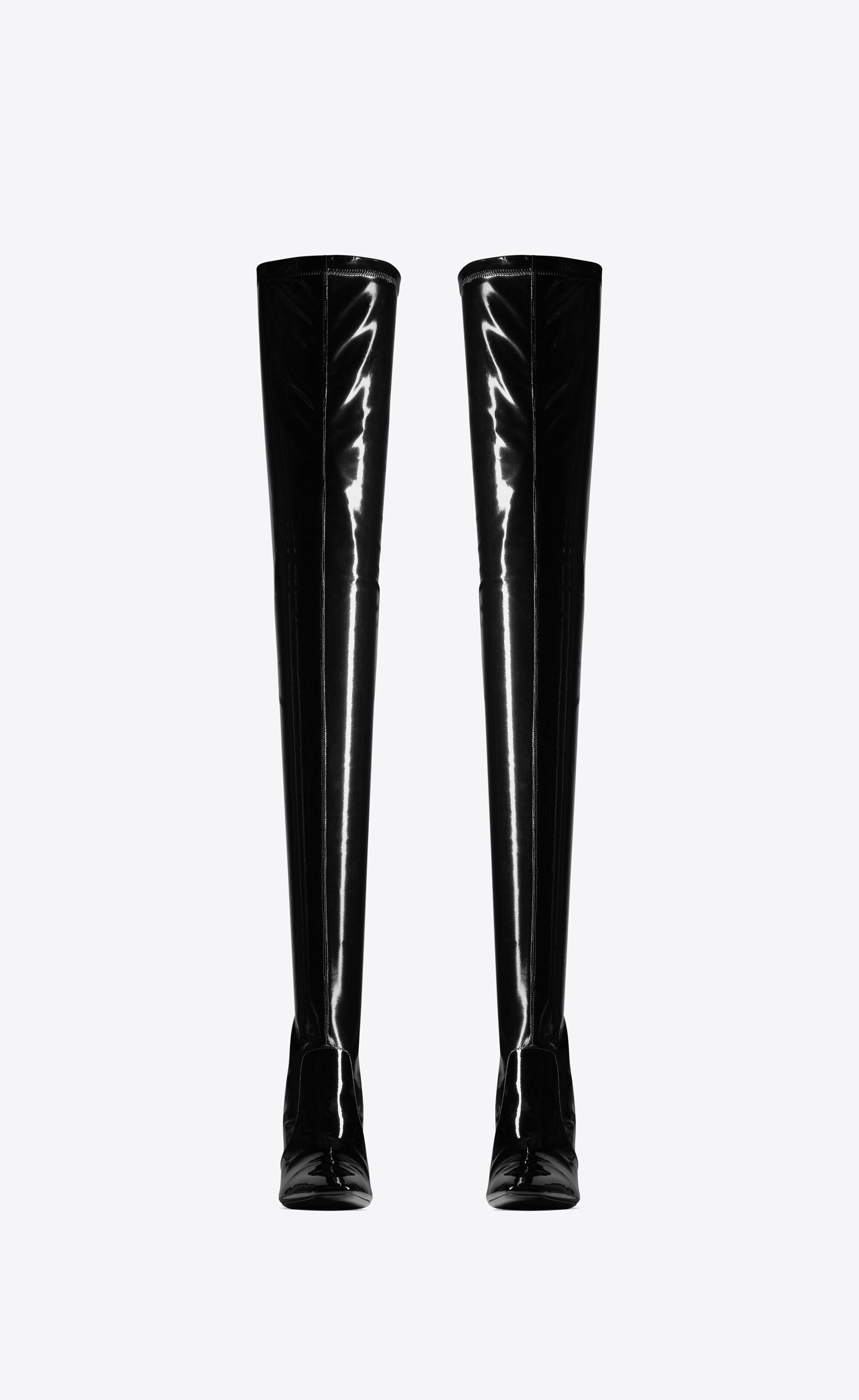 Saint Laurent Paris o1bcso1str0426 Betty Over-The Knee Boots in Black Size US 6 / IT 36 - 5 Thumbnail