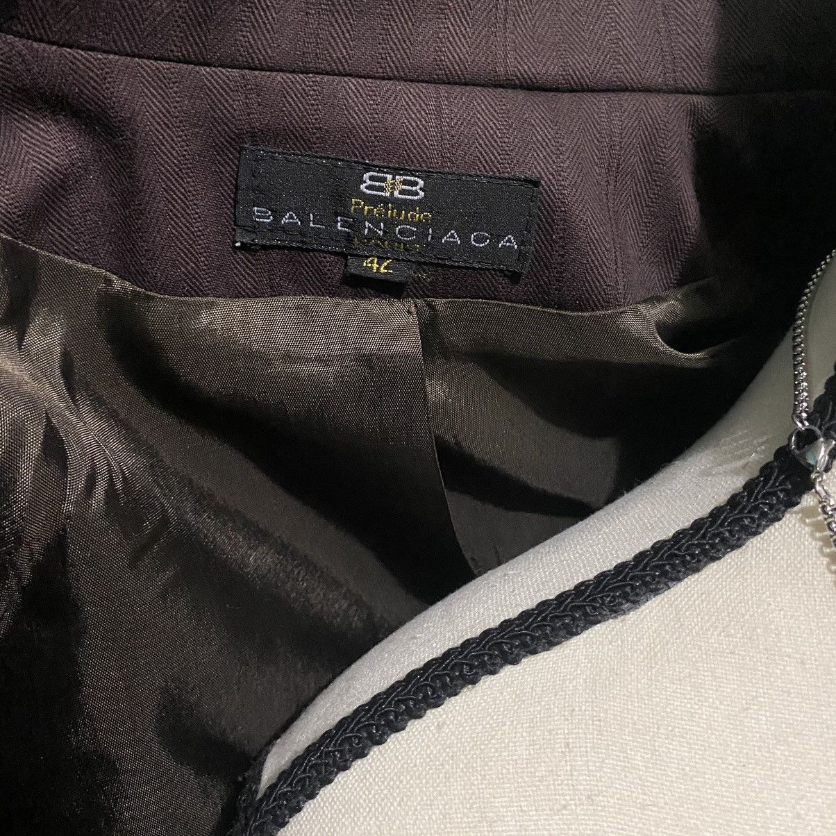 Balenciaga Vintage Balenciaga Chocolate Blazer Size M / US 6-8 / IT 42-44 - 6 Thumbnail