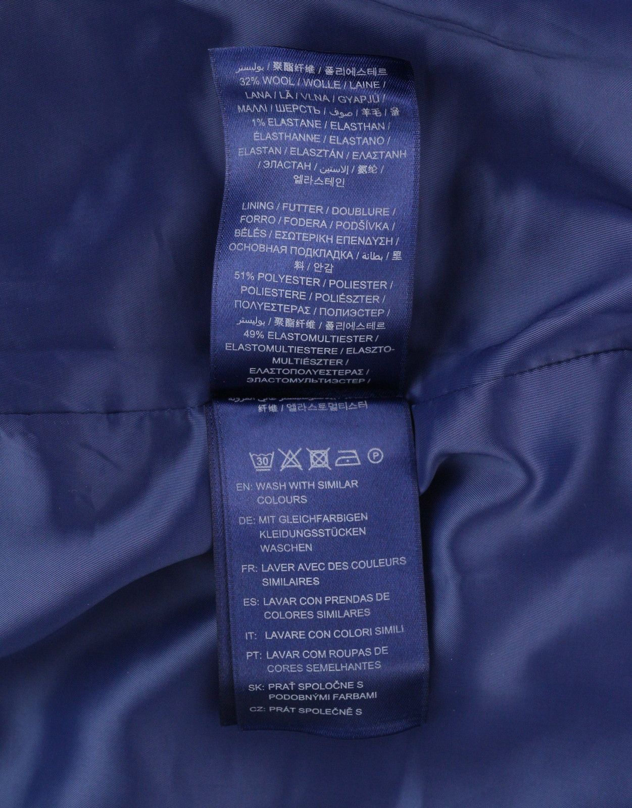 Gant FLANNEL FLARE EU36 Blue Wool Blend Mini Dress 84957 Size S / US 4 / IT 40 - 11 Thumbnail