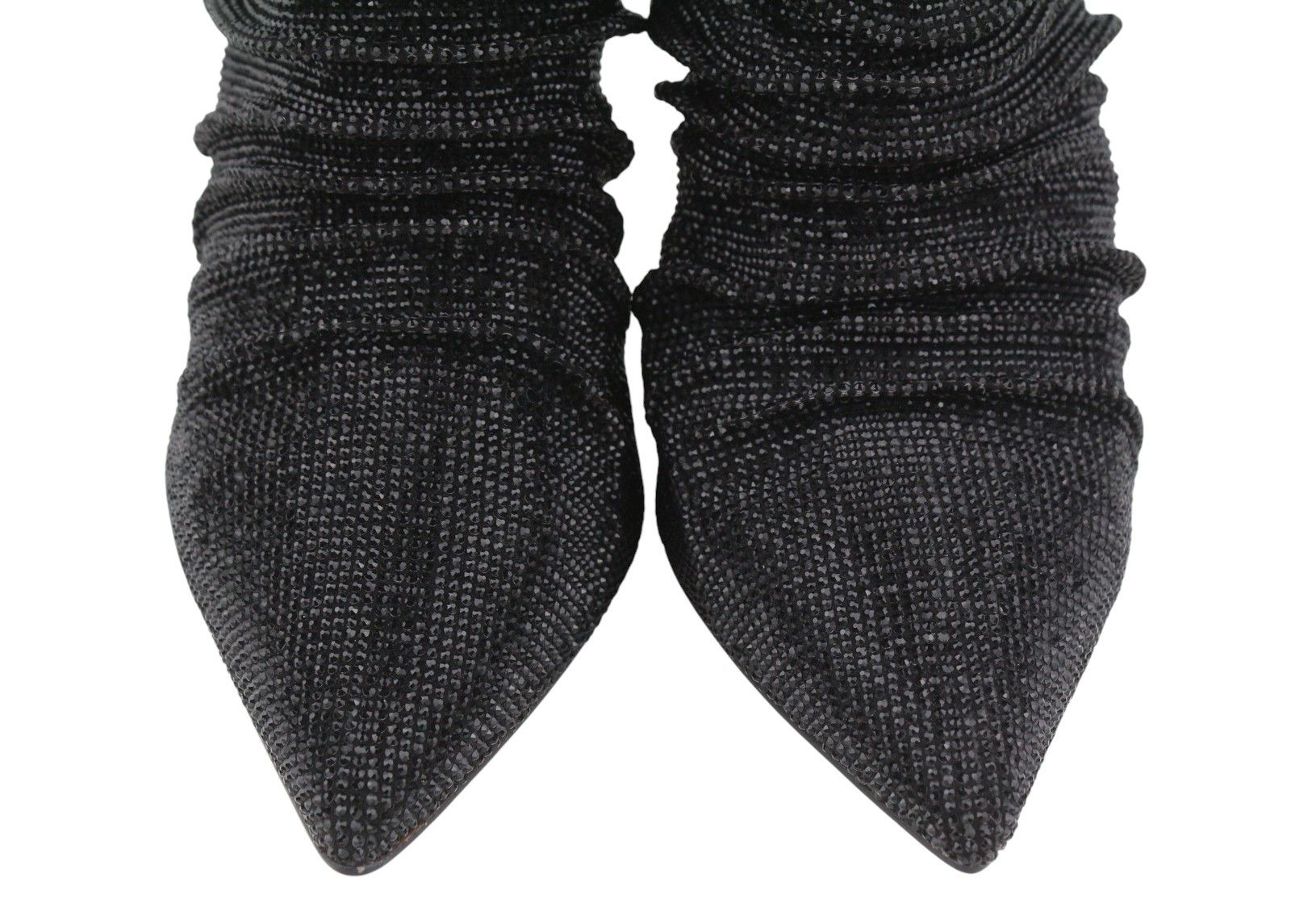 Other LOLA CRUZ LIEVIN EU37 Black Leather Glitter Shiny 87538 Size US 6 / IT 36 - 5 Thumbnail