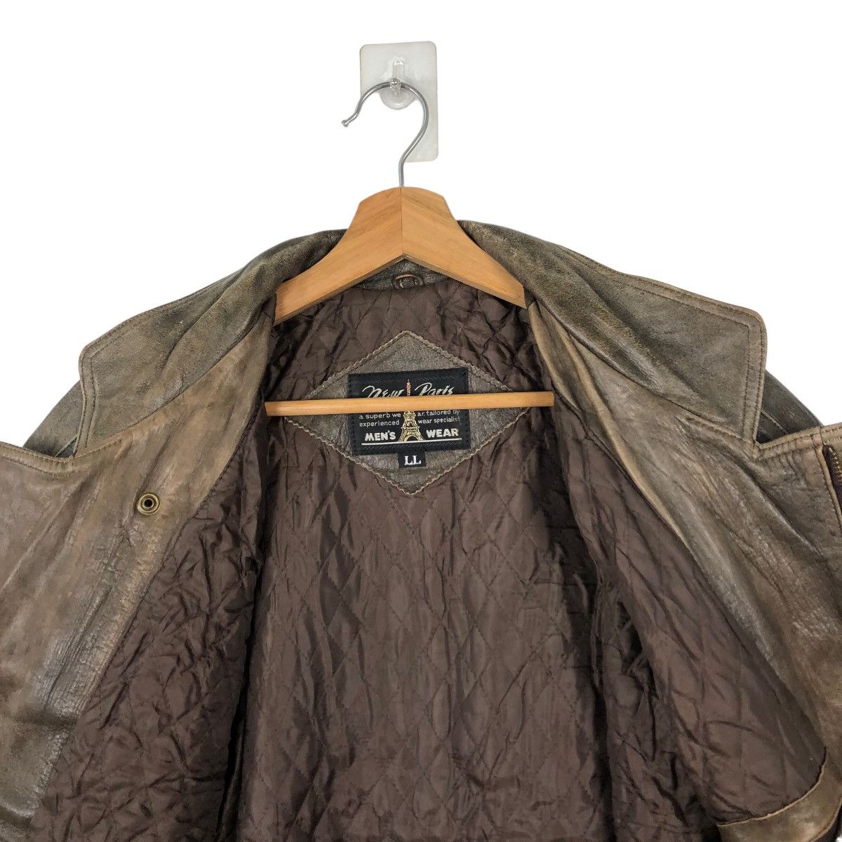 Japanese Brand VINTAGE BOMBER LEATHER JACKET NEW PARIS INSPIRE ISSEY MIYAKE Size US L / EU 52-54 / 3 - 10 Thumbnail