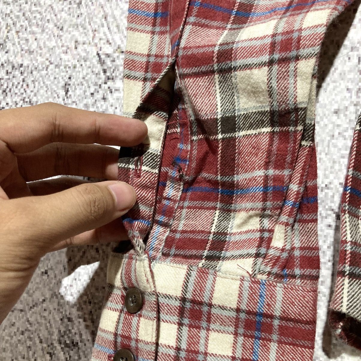 GOSTAR DE FUGA 🇯🇵 2000s Gostar De Fuga Flanel Plaid Shirt Button Up Punk Size US S / EU 44-46 / 1 - 12 Thumbnail