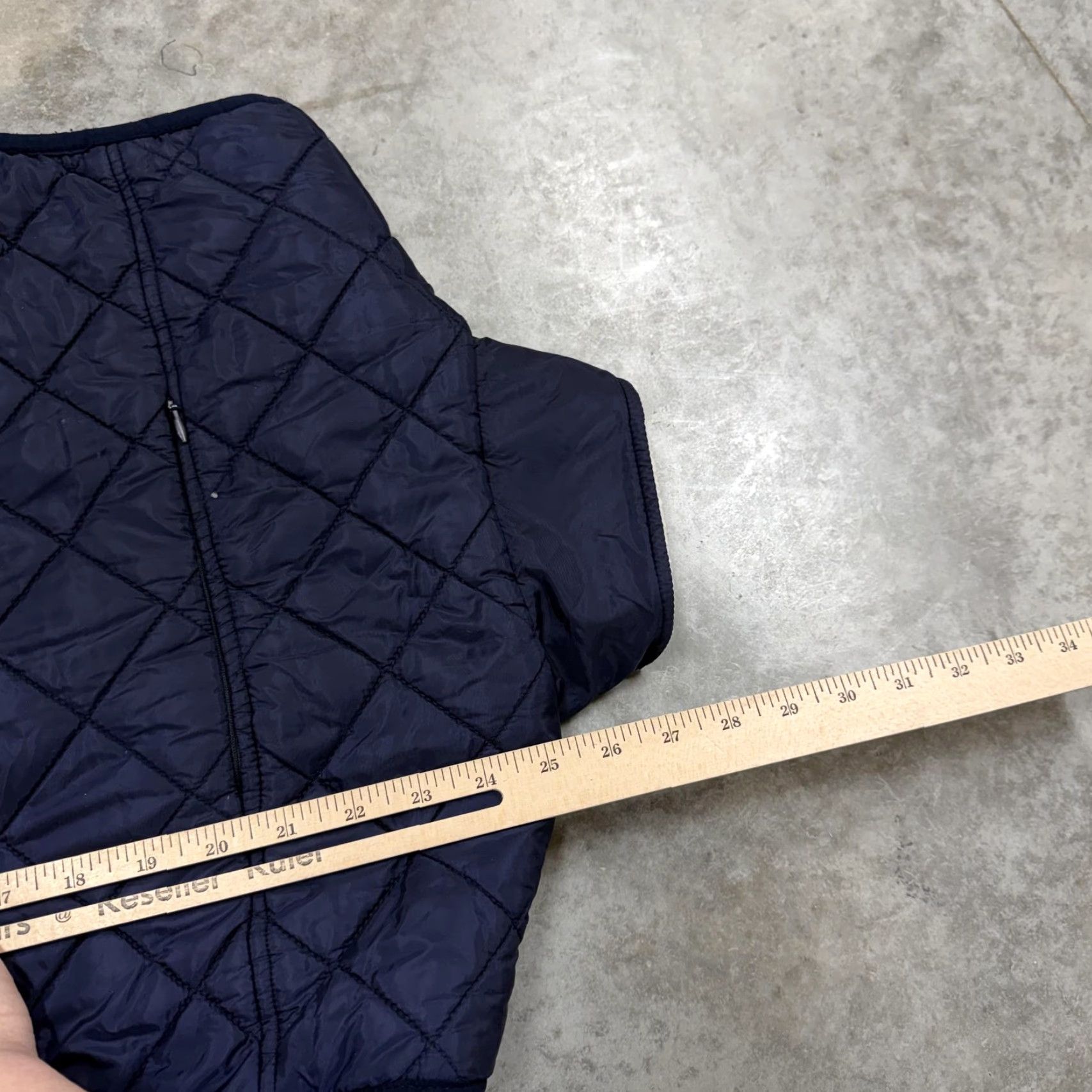 Southern Proper Southern Proper Vest Mens Medium Navy Blue Fleece Reversible Quilted Insulated Size US M / EU 48-50 / 2 - 6 Thumbnail