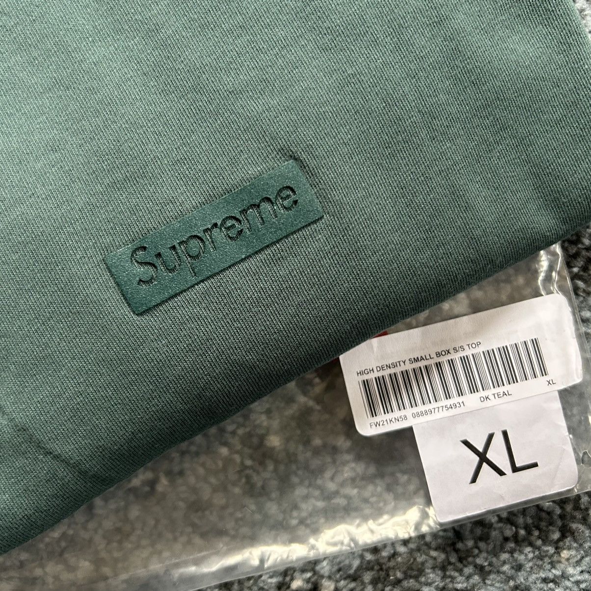 Supreme HiGH DENSiTY SMALL BOX LOGO S/S TOP SHORTSLEEVE TEE AQUA Size US XL / EU 56 / 4 - 2 Thumbnail