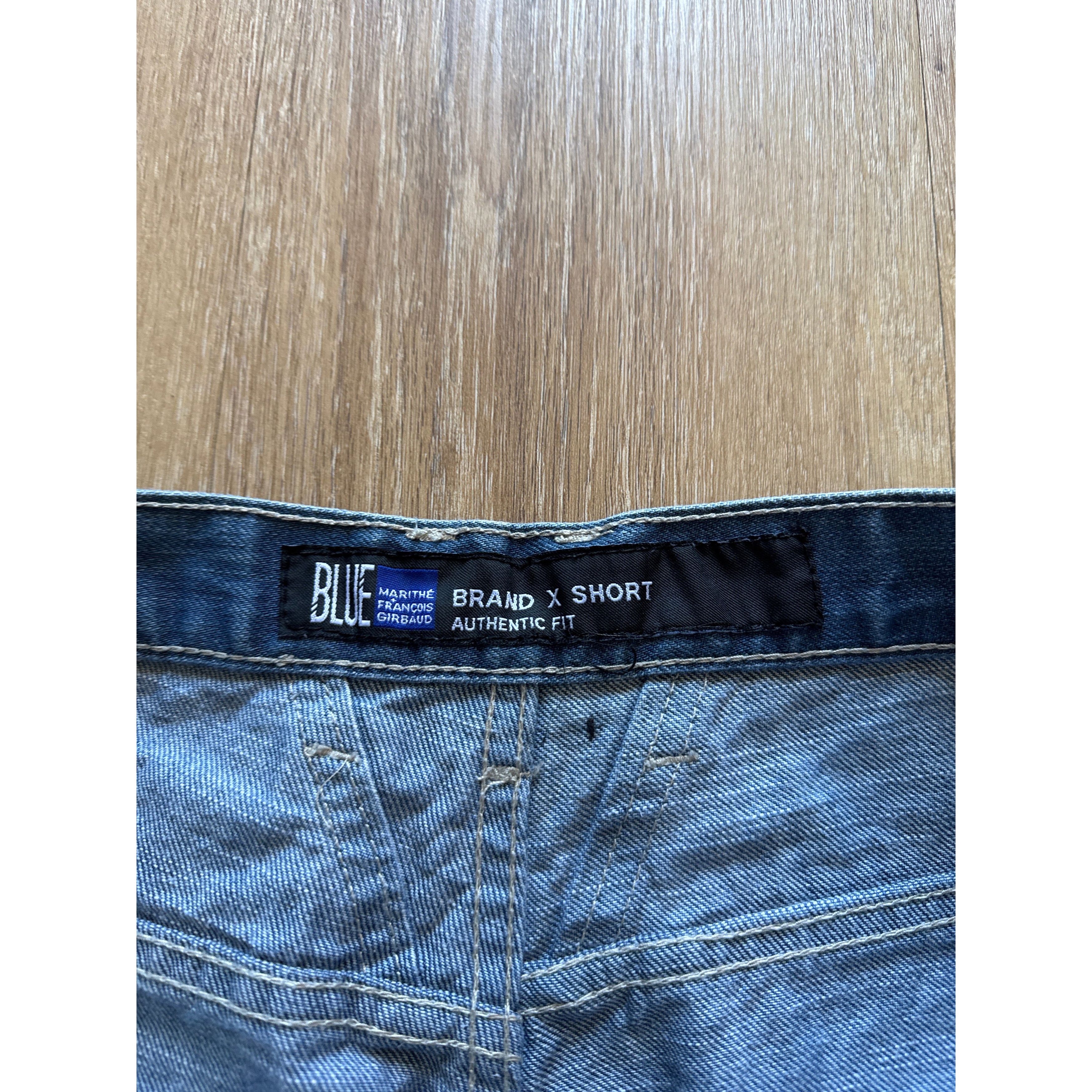 Marithe + Francois Girbaud Vintage Marithe Francois Girbuad Denim Shorts Size US 40 / EU 56 - 5 Thumbnail