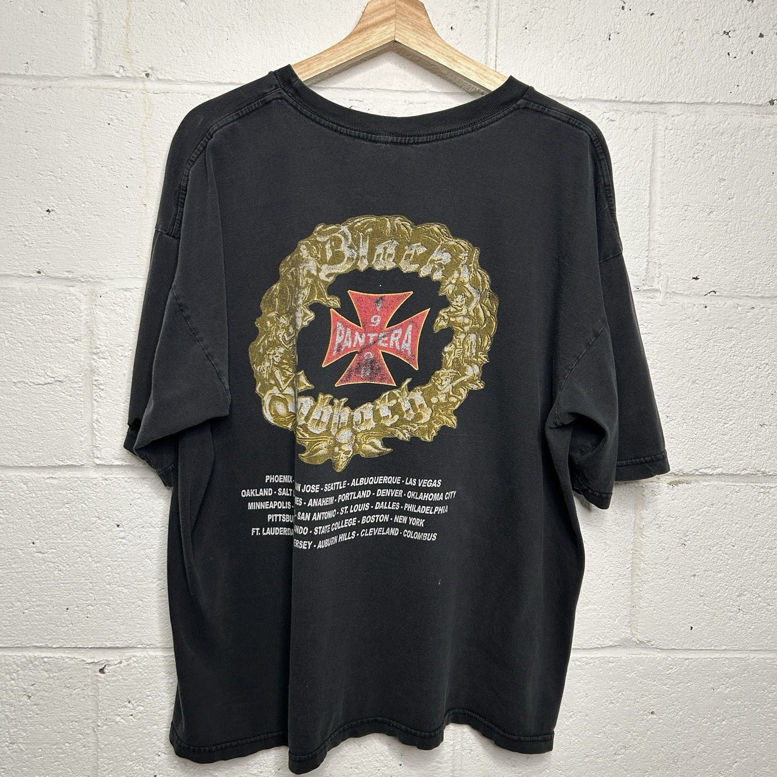 Vintage 1999 Black Sabbath Ozzy Pantera “Reunion” Band Tee
