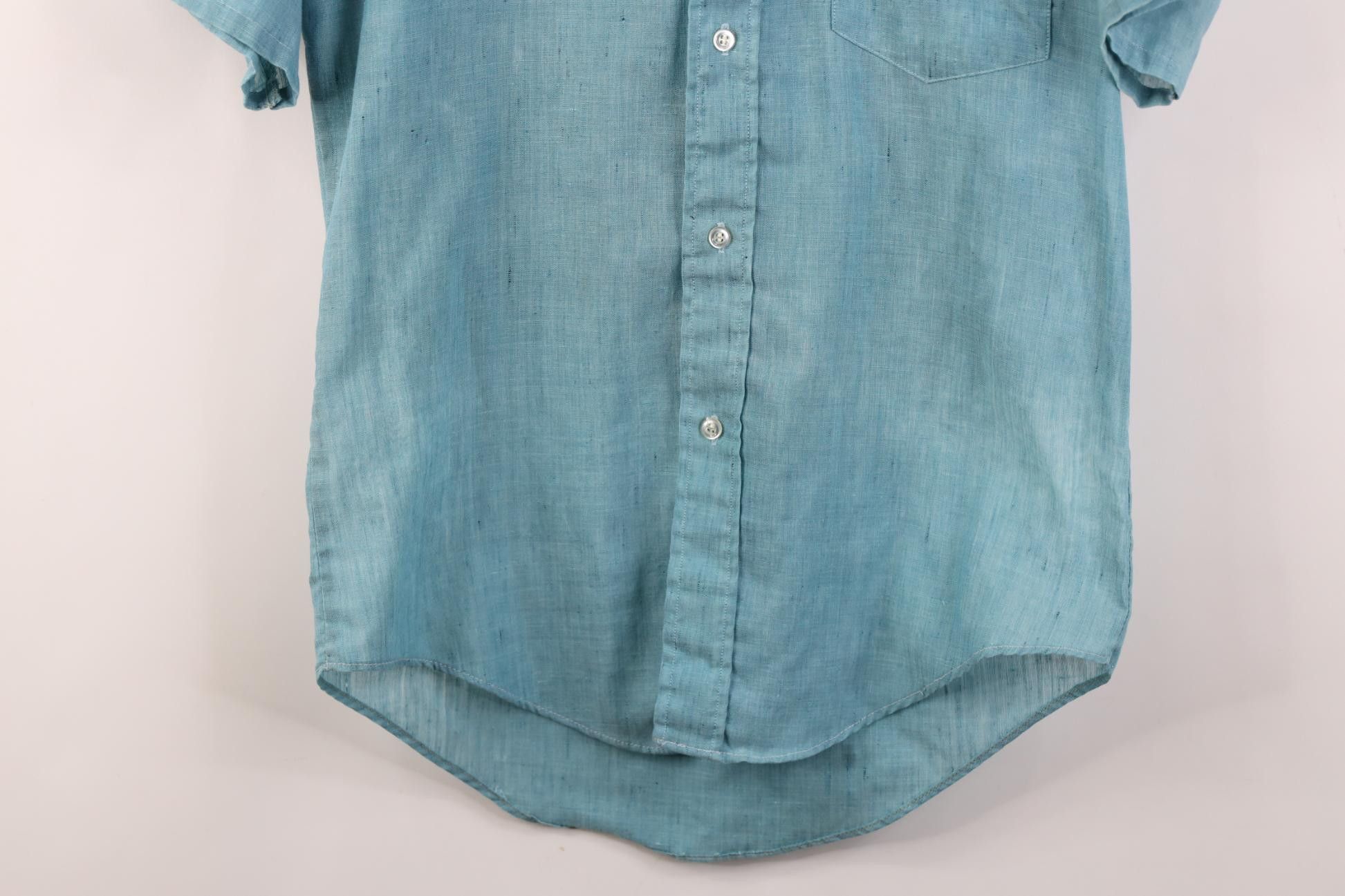 Vintage Vintage 60s 70s Rockabilly Fleck Knit Button Down Shirt Blue Size US S / EU 44-46 / 1 - 3 Thumbnail