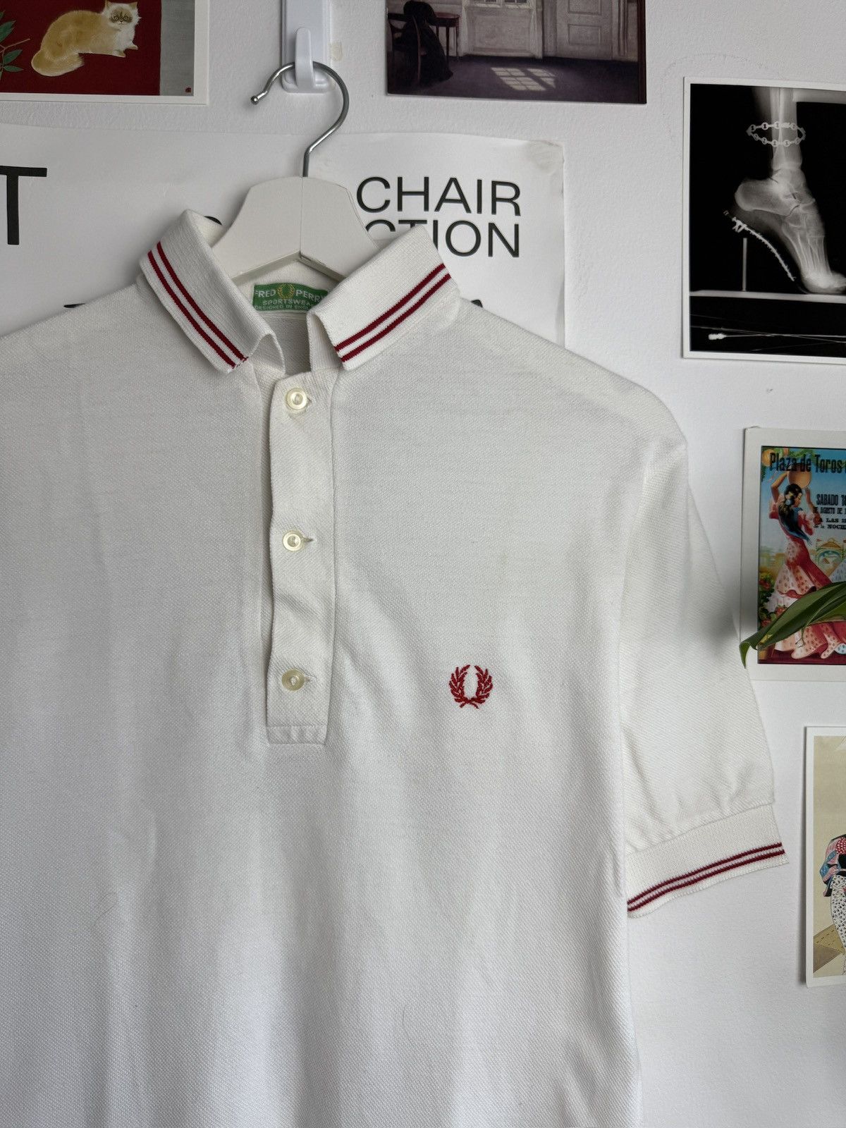 Fred Perry × Vintage Vintage 90s Fred Perry white polo t-shirt S punk designer y2k Size US S / EU 44-46 / 1 - 3 Thumbnail