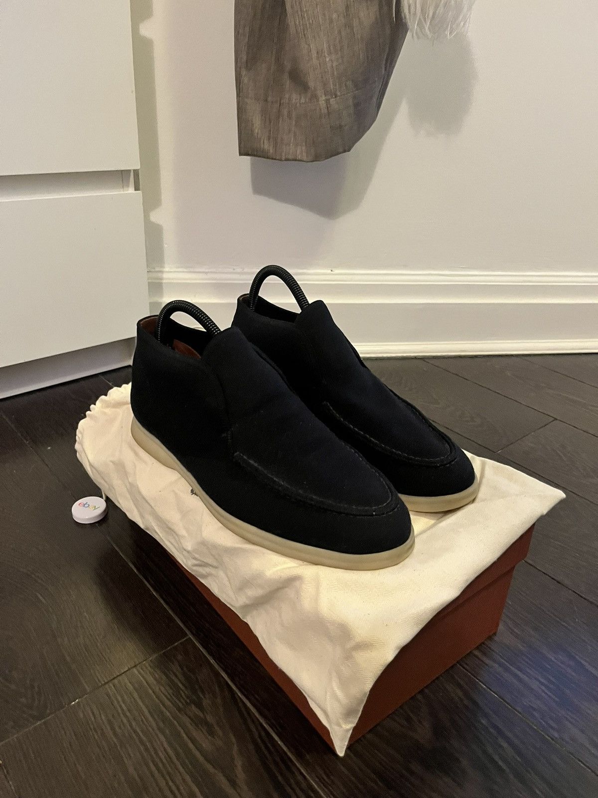 Loro Piana Loro Piana Knit navy Open walk uk 7/6,5 eu 41/40.5 Size US 8 / EU 41 - 1 Thumbnail