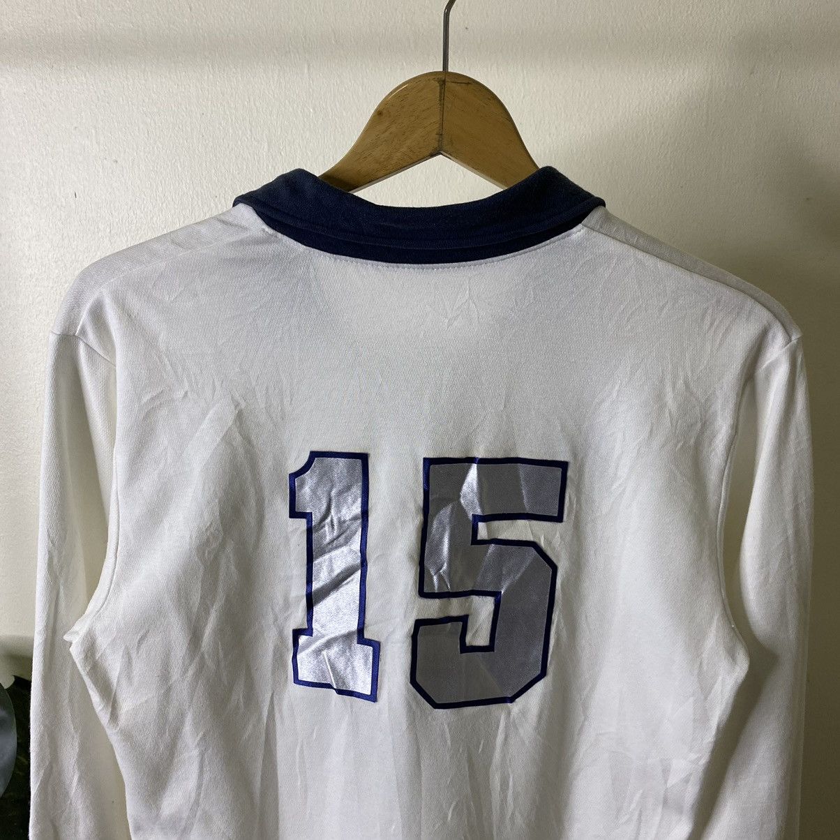 Asics × Vintage Vintage Asics Collar Sharp LS Jersey Blokecore Style Size US M / EU 48-50 / 2 - 7 Thumbnail