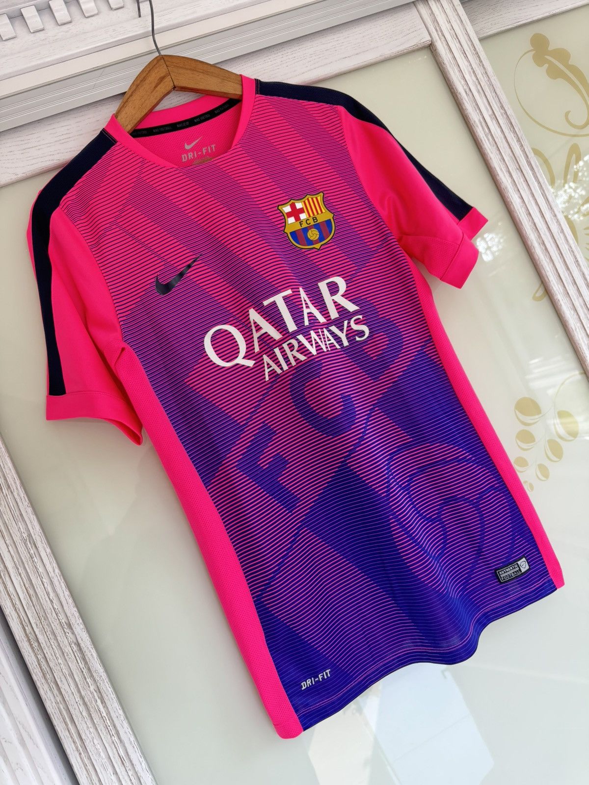 Nike Barcelona 2015-2016 Soccer Training Jersey Football Shirt Size US M / EU 48-50 / 2 - 4 Thumbnail