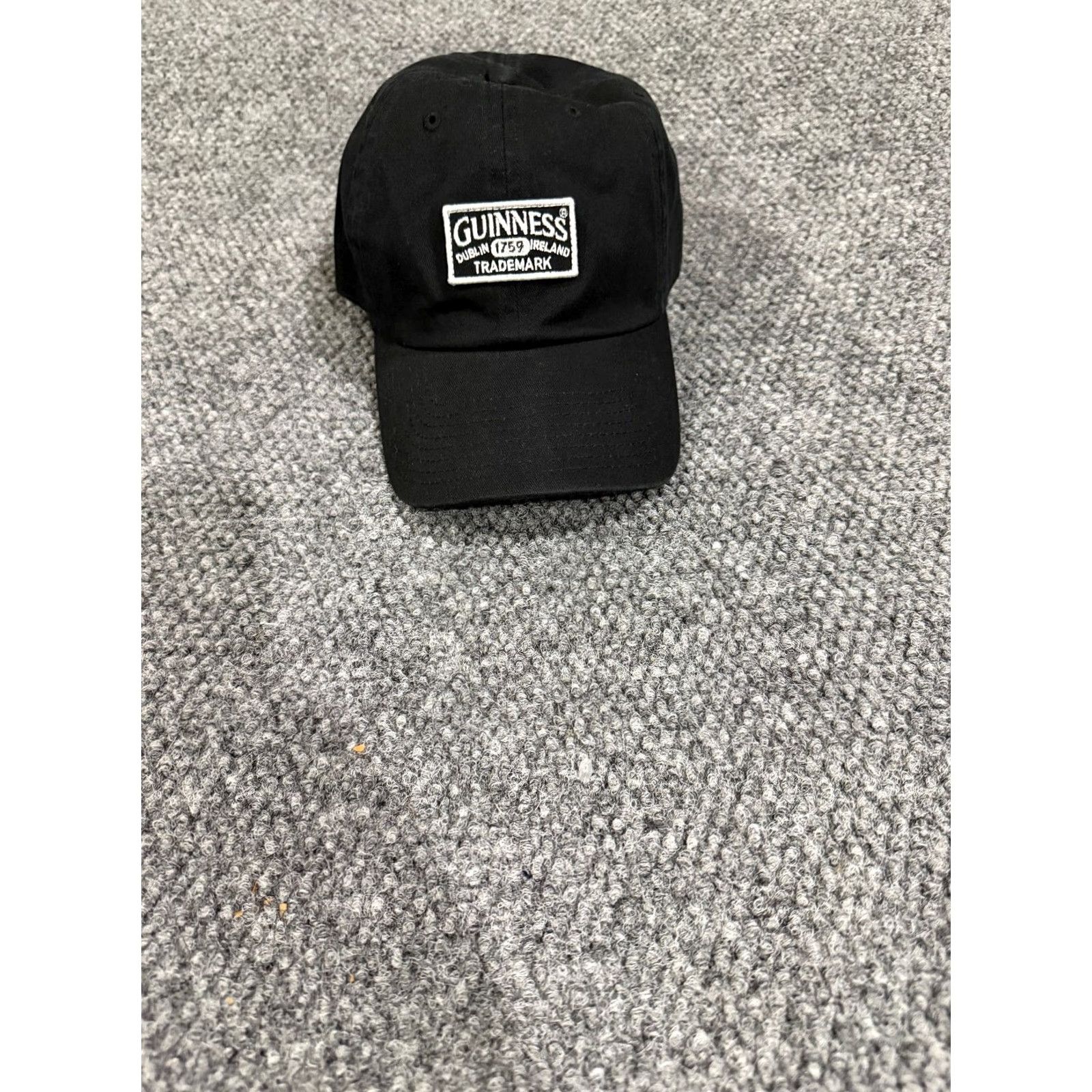 Vintage Guinness Hat Cap Mens One Size Black Dublin Ireland 1759 Trademark Lids Exc Baseball Cap Be er Adjustable Casual Men’s Black Seasonal Streetswear Size ONE SIZE - 2 Thumbnail