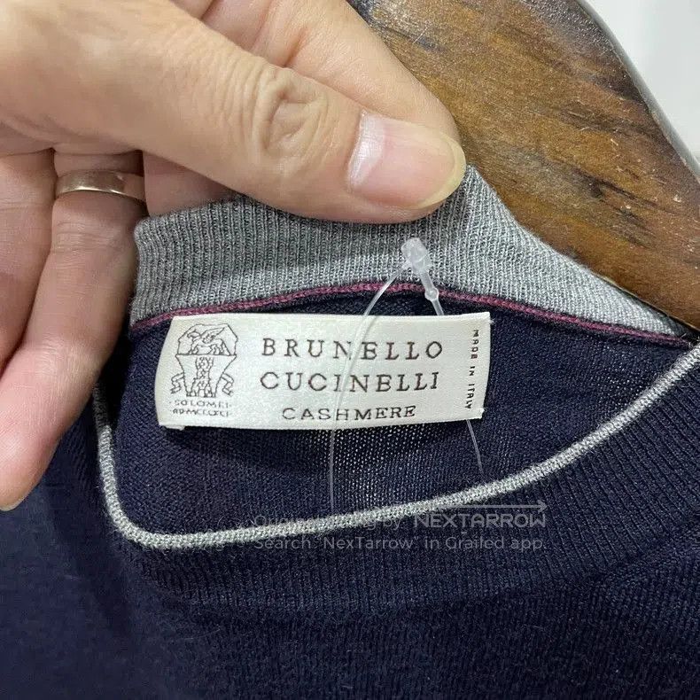 Brunello Cucinelli Brunello Cucinelli Men's Blue Sweater. Size US M / EU 48-50 / 2 - 3 Thumbnail