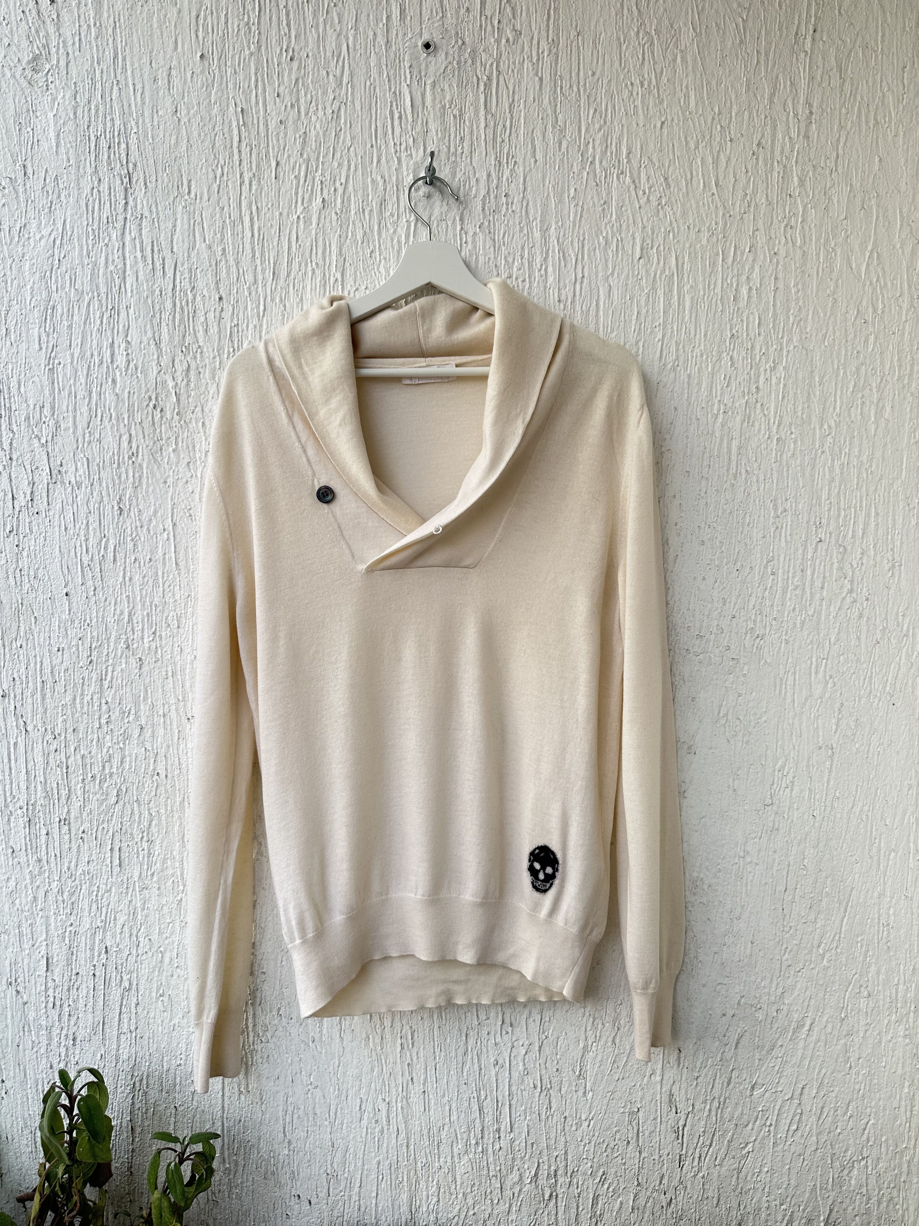 Alexander McQueen cashmere shawl collar sweater Size US L / EU 52-54 / 3 - 1 Thumbnail