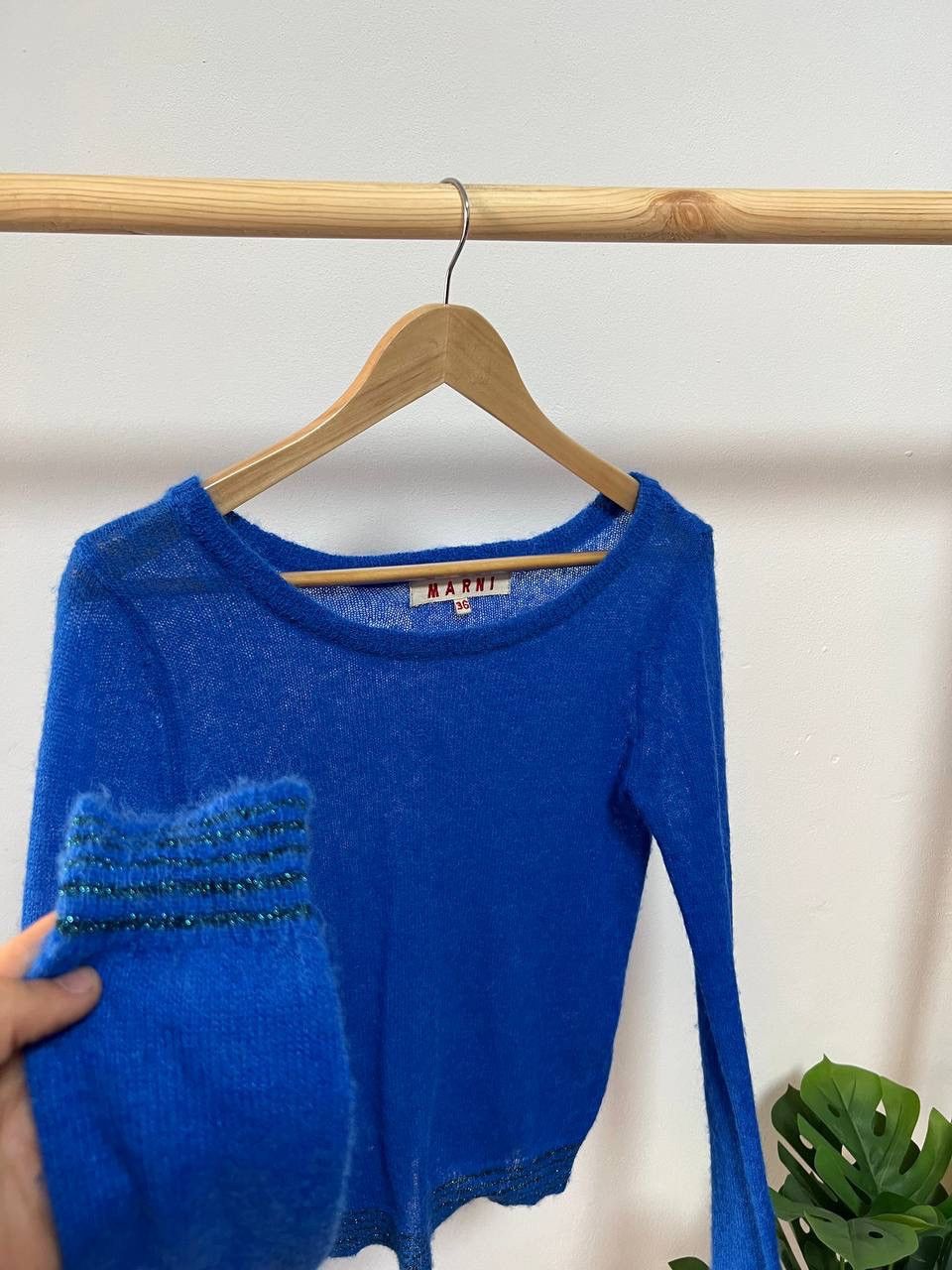 Marni Marni Fuzzy Wuzzy Blue sweater Size XS / US 0-2 / IT 36-38 - 10 Thumbnail