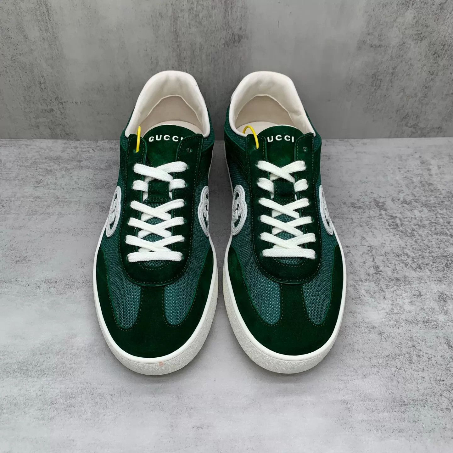 Gucci Gucci Green Flocked Decon Sneaker 42 99 New Size US 9 / EU 42 - 4 Thumbnail
