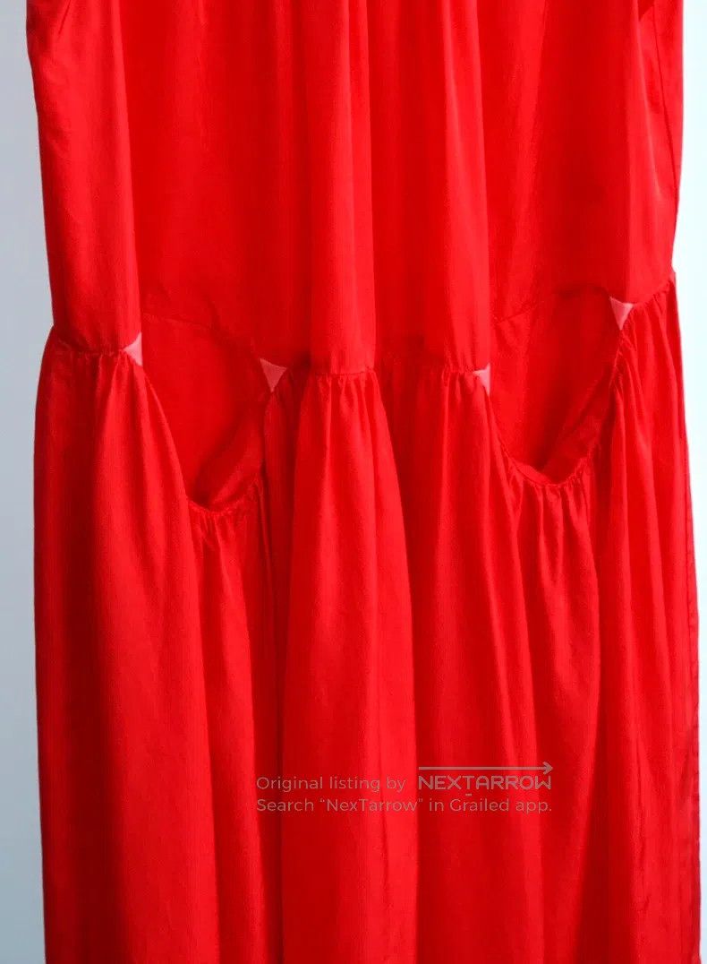 Comme des Garcons Comme Des Garcons Pleated Umbrella Hem Little Red Skirt Size S / US 4 / IT 40 - 7 Thumbnail
