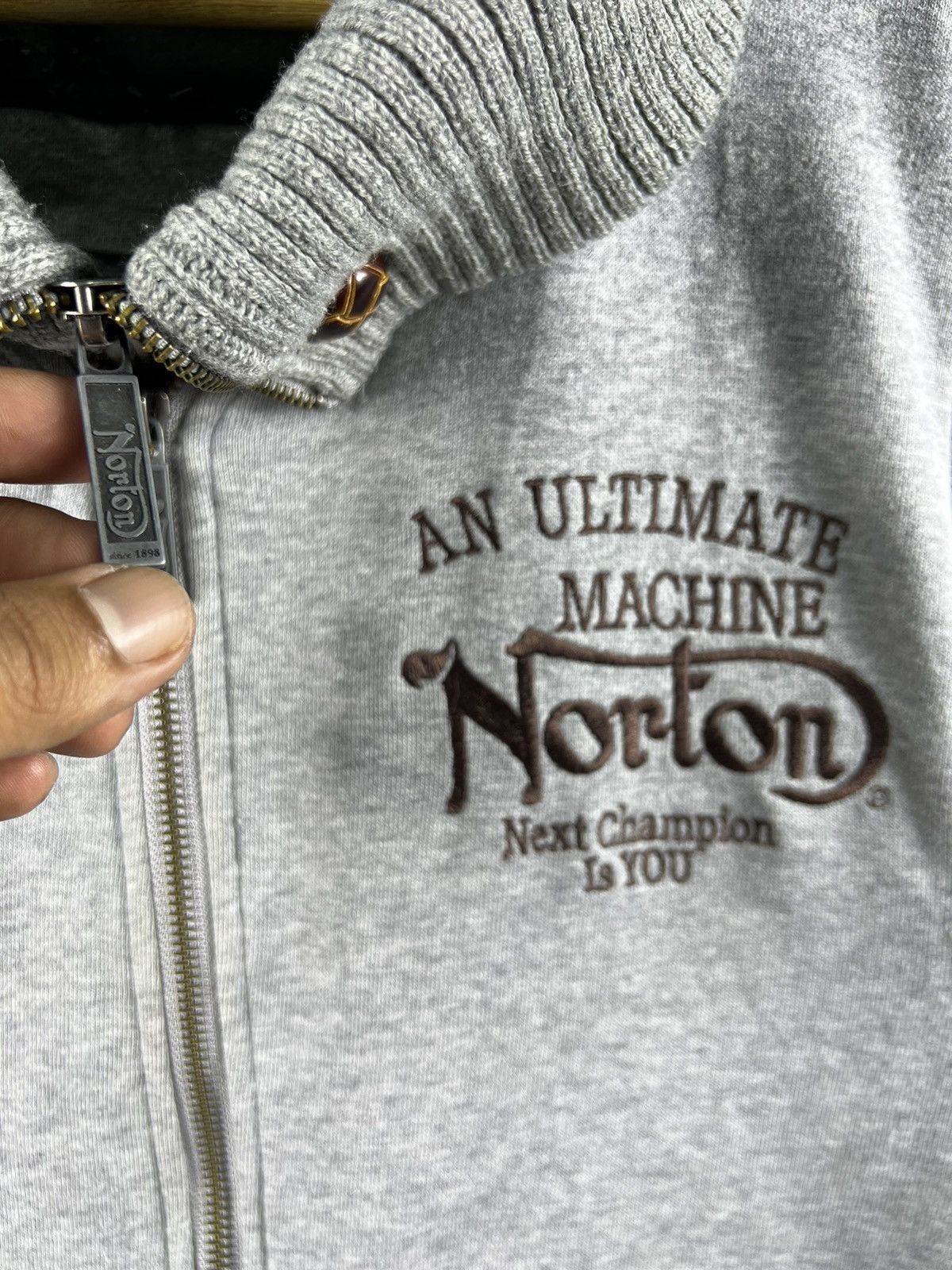 Norton × Vintage 🔥 NORTON RETRO MOTORBIKE JACKET Size US M / EU 48-50 / 2 - 5 Thumbnail