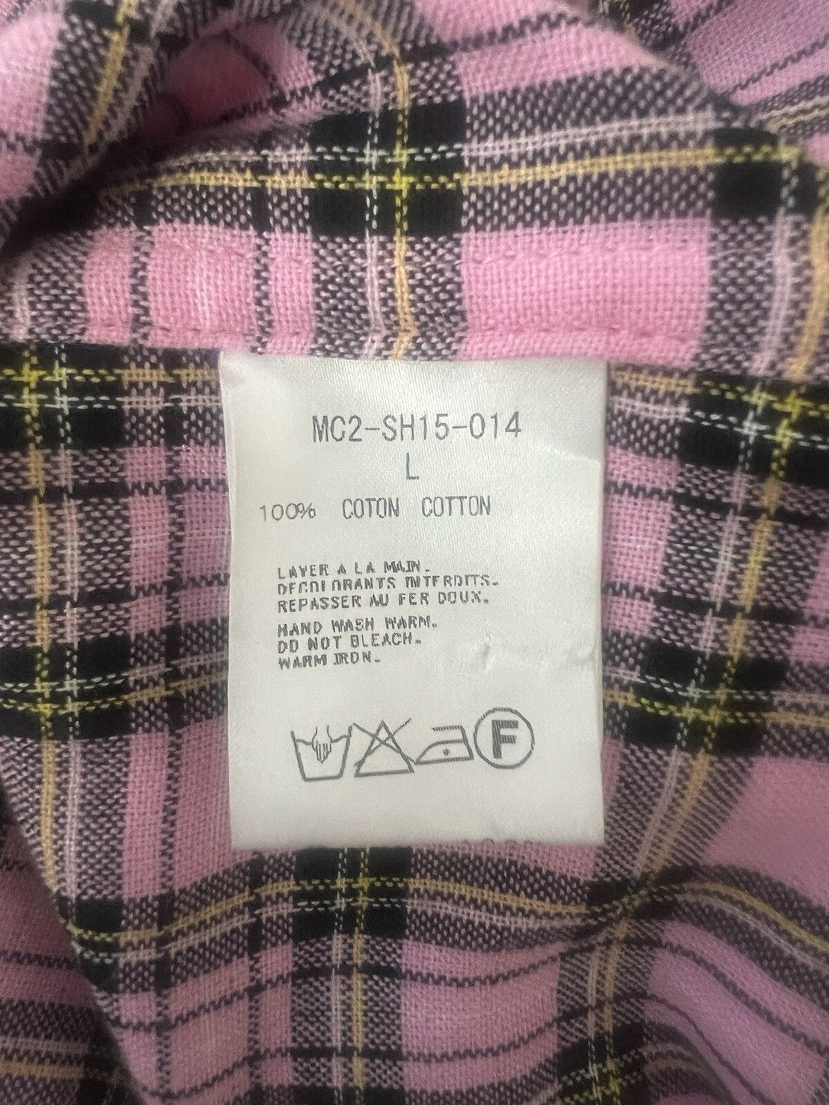 Mastermind Japan Dreaming Skull Short Sleeve Shirt Plaid Shirt Pink Size US L / EU 52-54 / 3 - 7 Thumbnail
